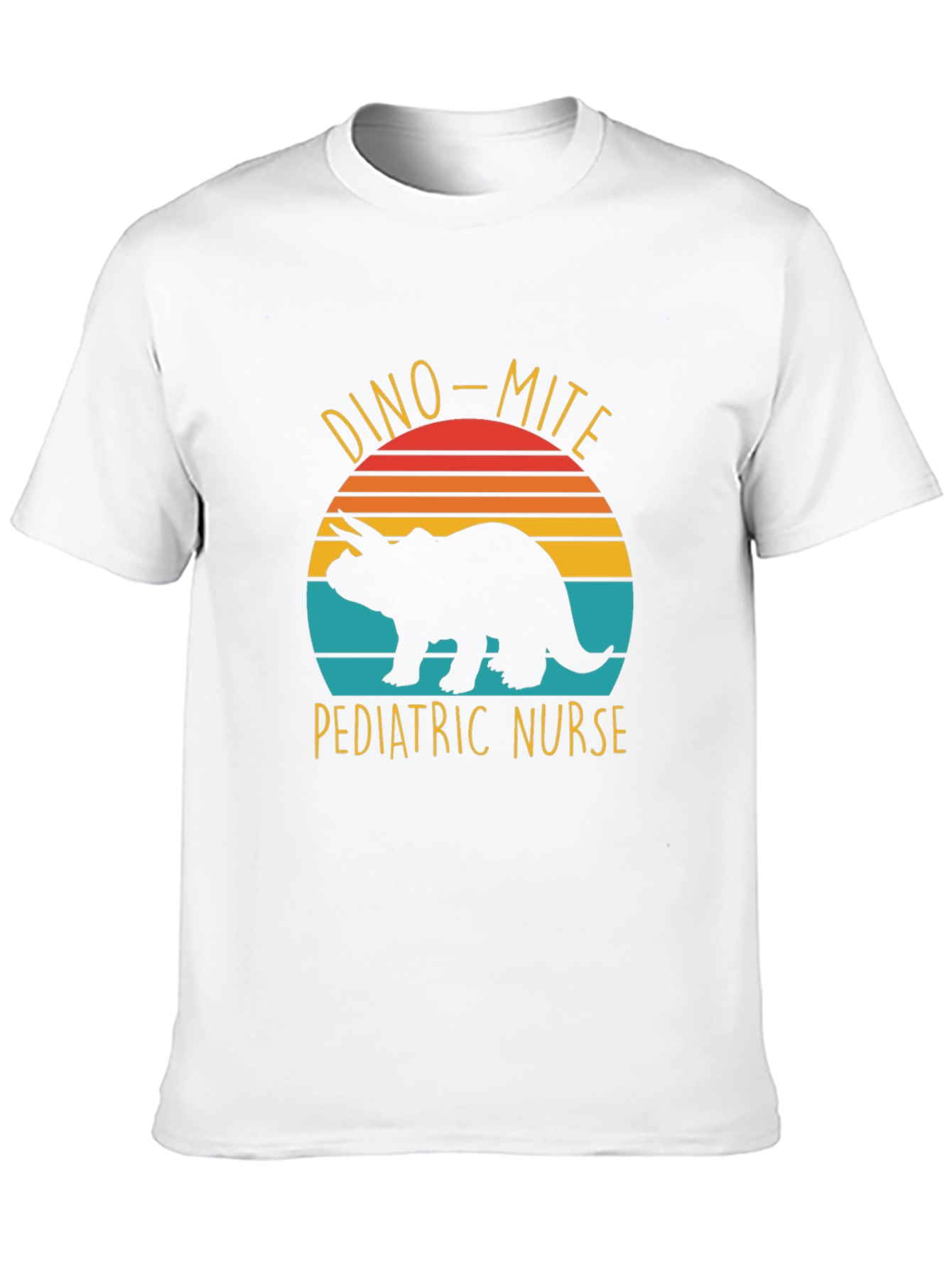 Black Dino-Mite Pediatric Nurse T-Shirt view 10