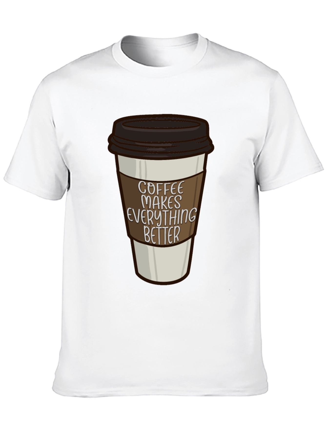 Black Coffee Makes Everything Better T-Shirt view 10