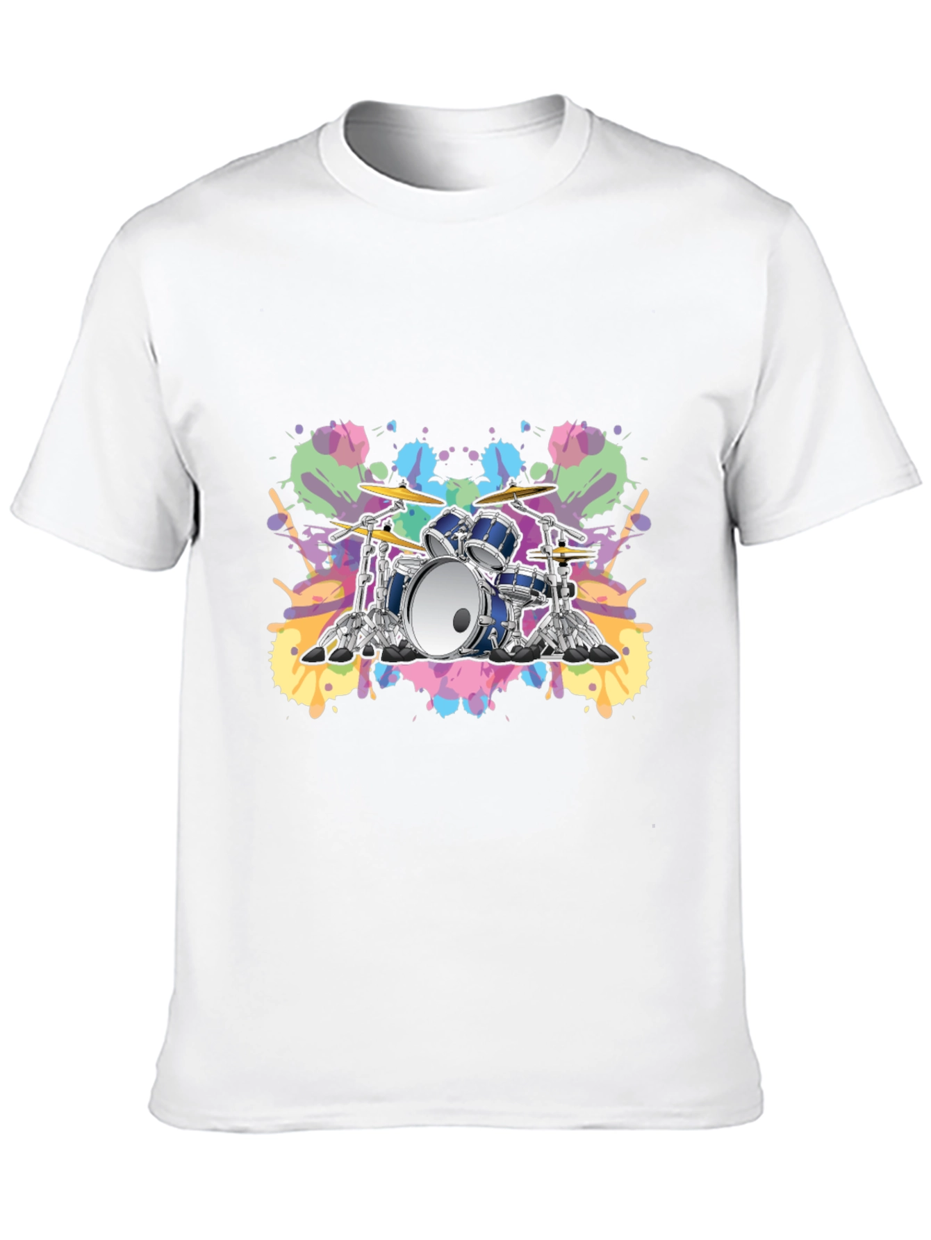 Black Drum Set Graphic Tee - Musician's Style view 10