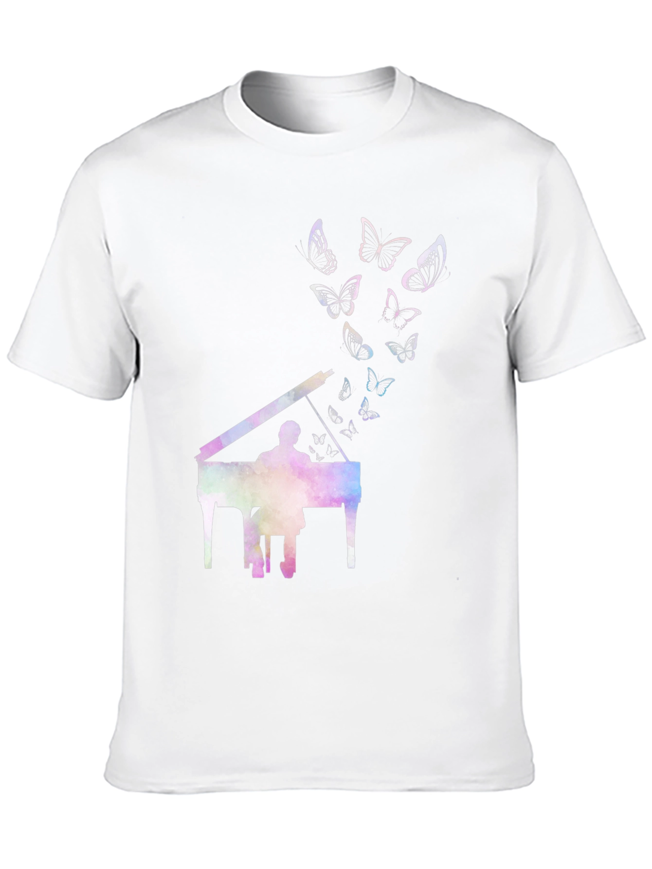 Black Piano Butterfly T-Shirt - Express Yourself view 10