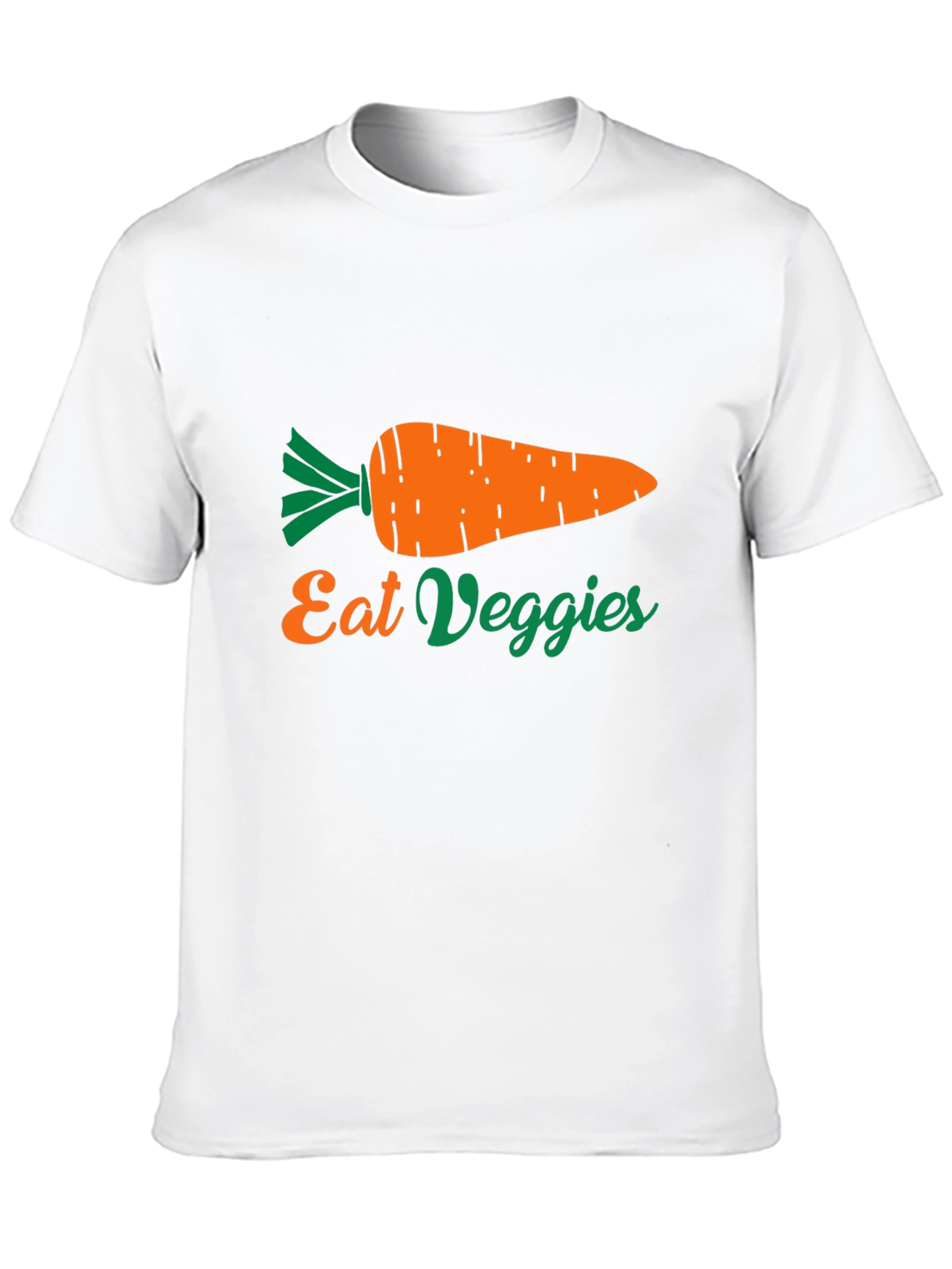 Black Eat Veggies Carrot Graphic Tee - Unisex view 10