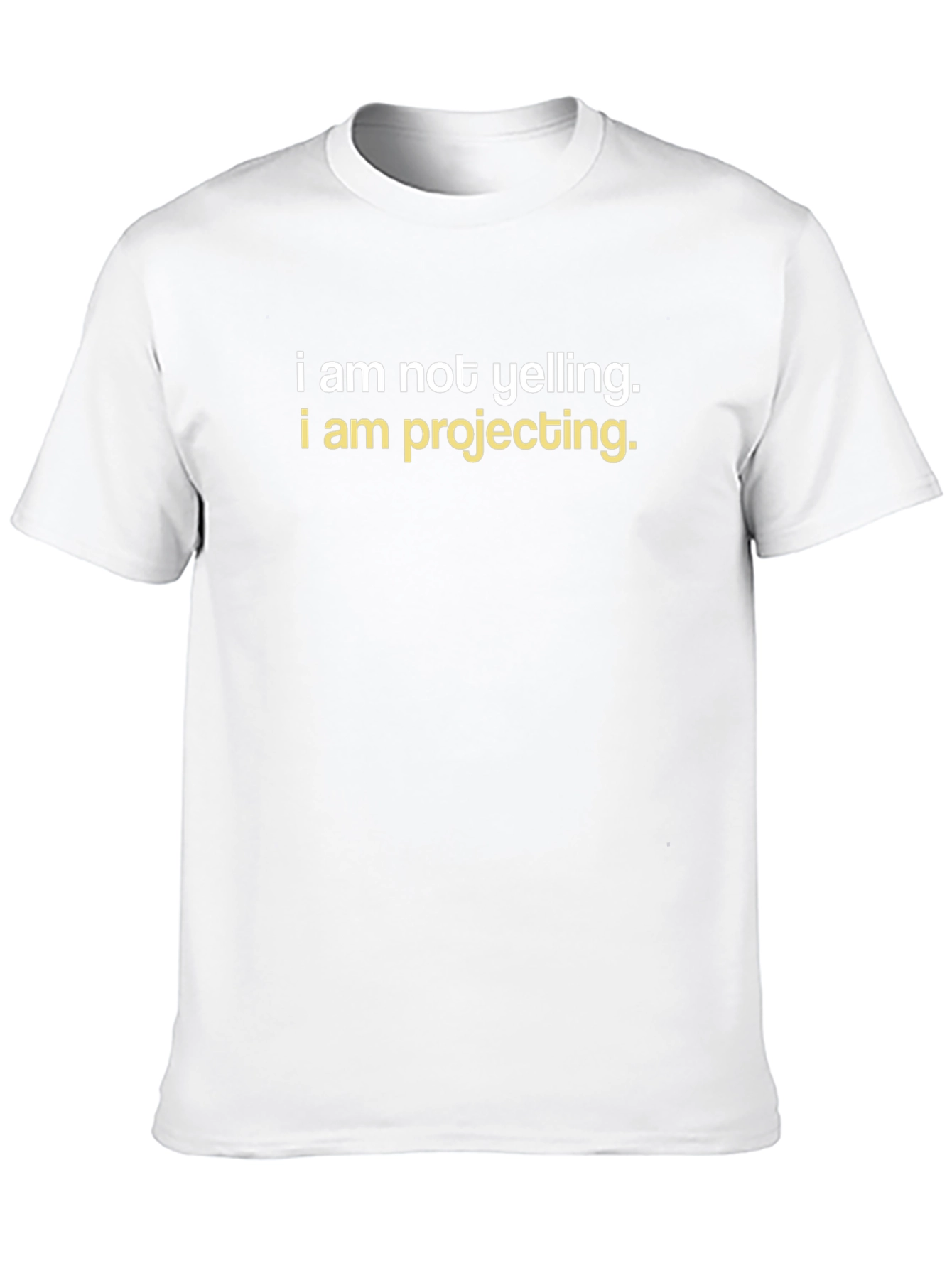 Black I am Not Yelling T-Shirt - Funny Graphic Tee view 10