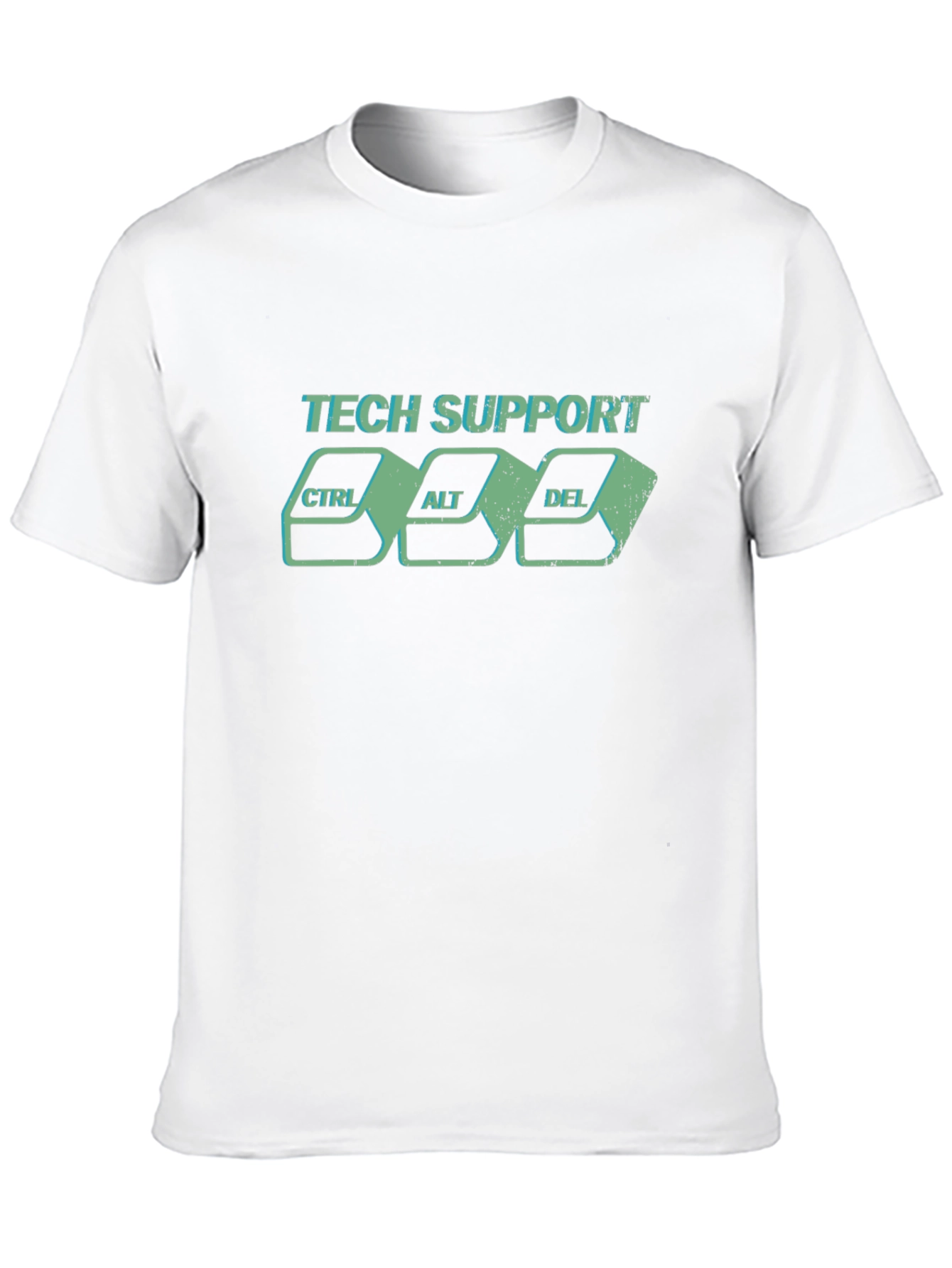 Black Tech Support CTRL ALT DEL Graphic T-Shirt view 10