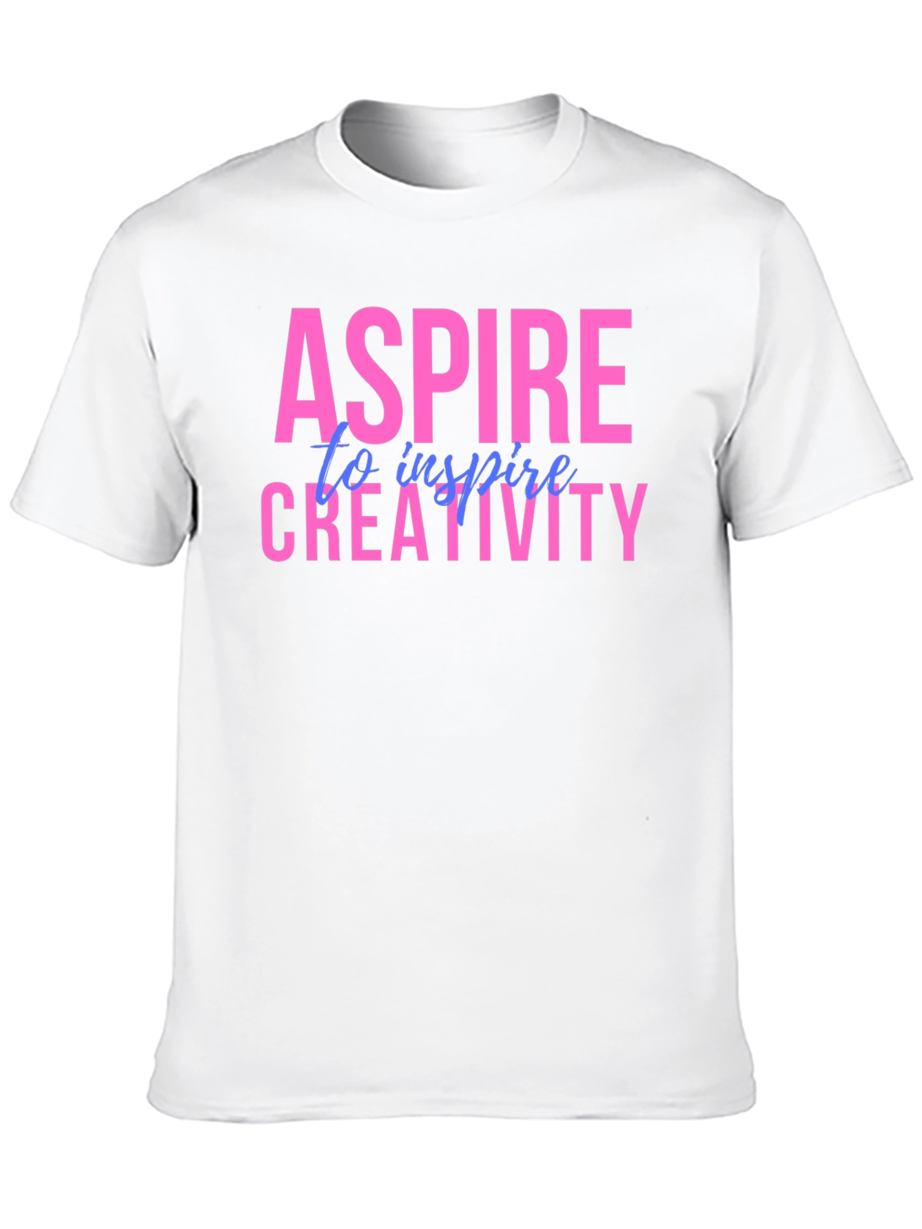 Black Aspire Creativity Graphic Tee - Unisex Black T-Shirt view 10