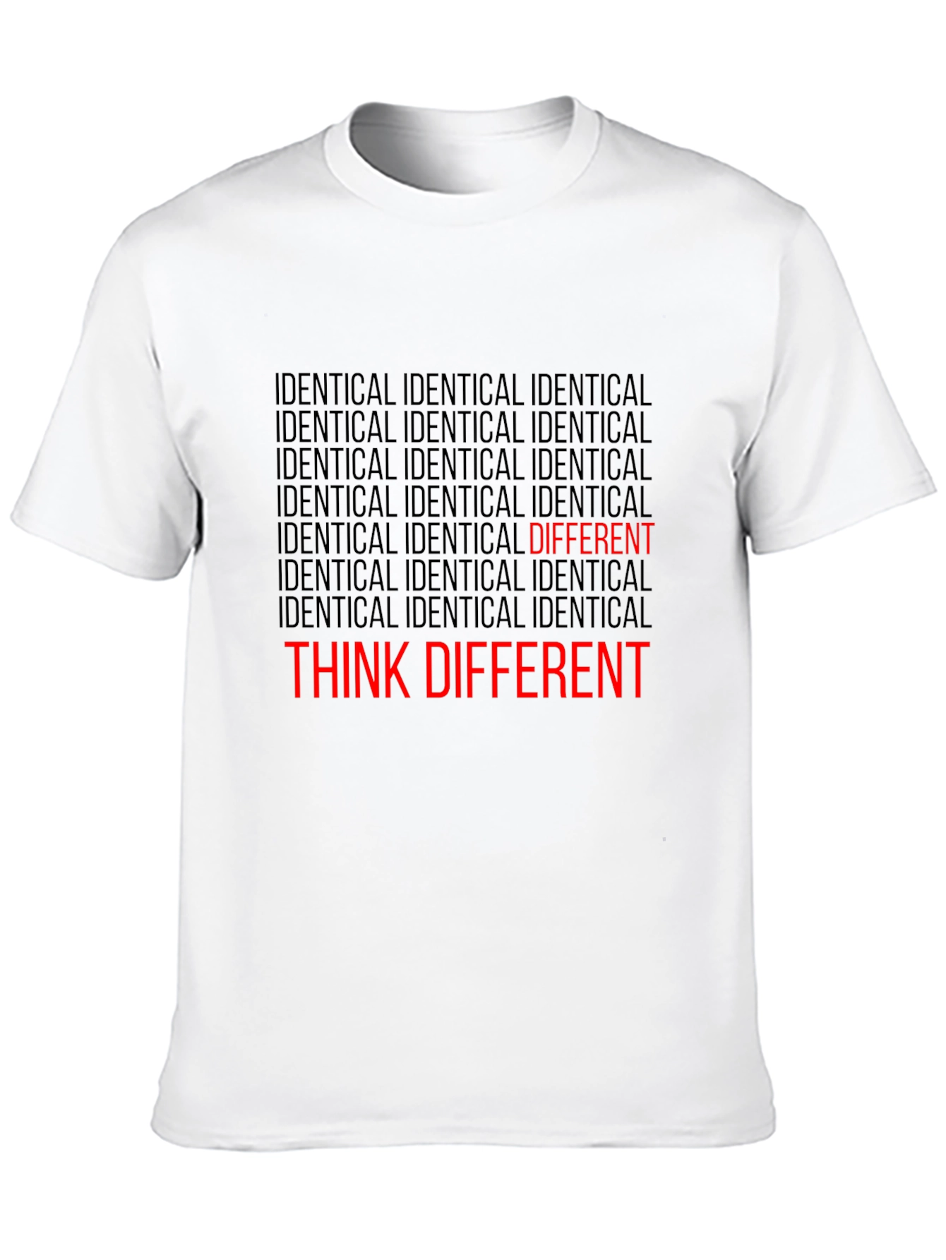 Black Think Different Graphic Tee view 10