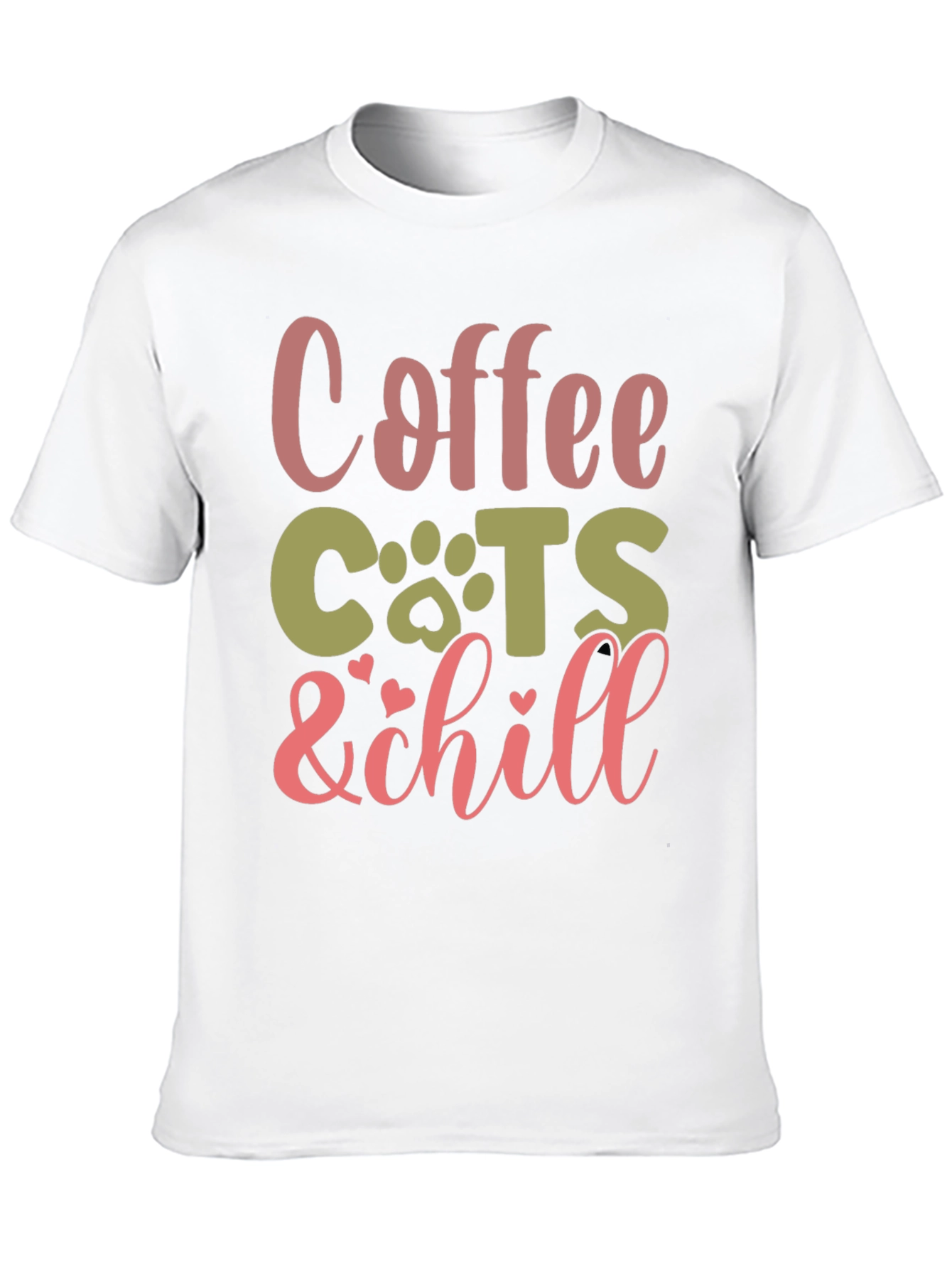 Black Coffee Cats & Chill Black Graphic Tee view 10
