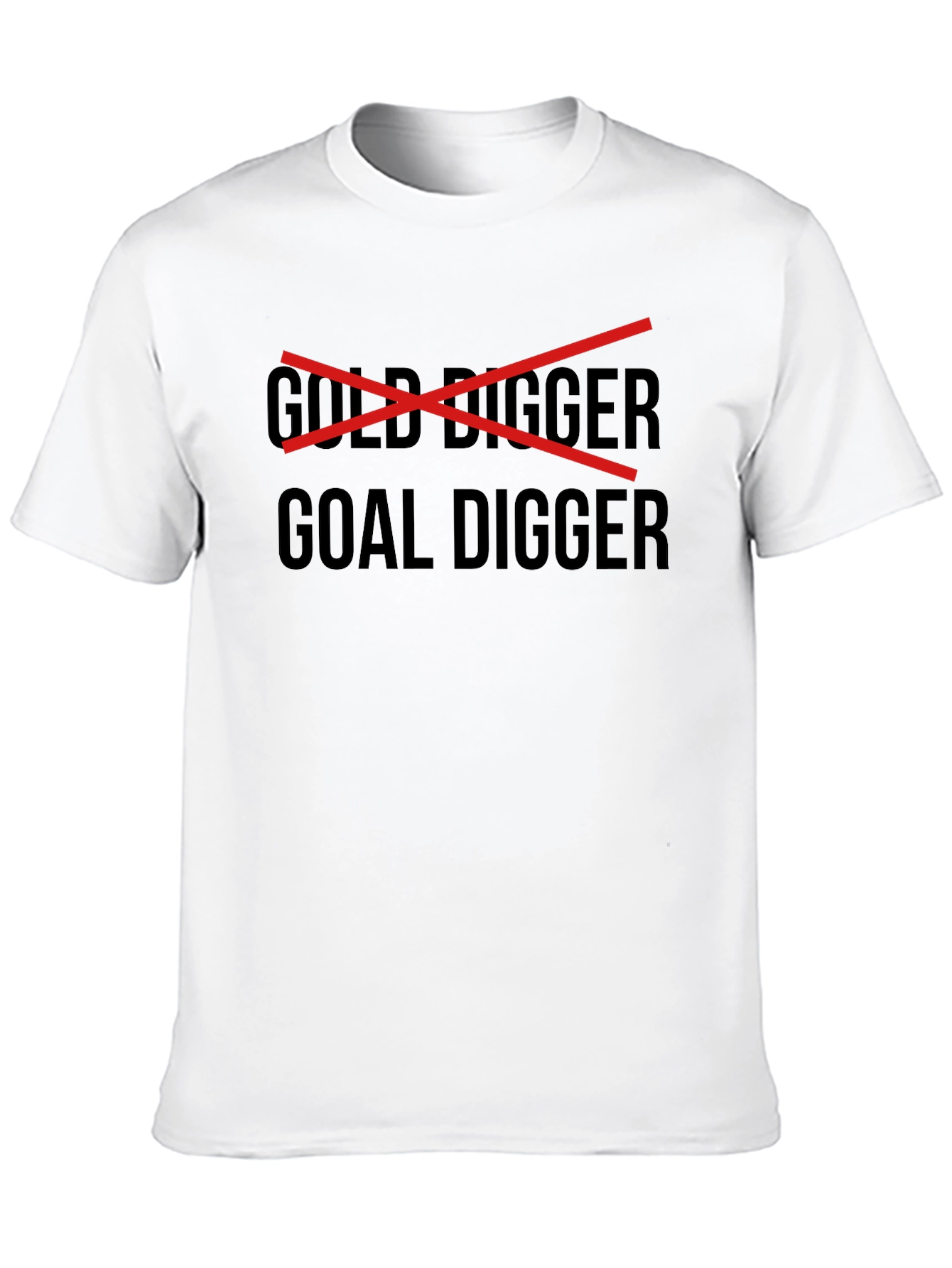 Black Goal Digger T-Shirt - Motivational Graphic Tee view 10