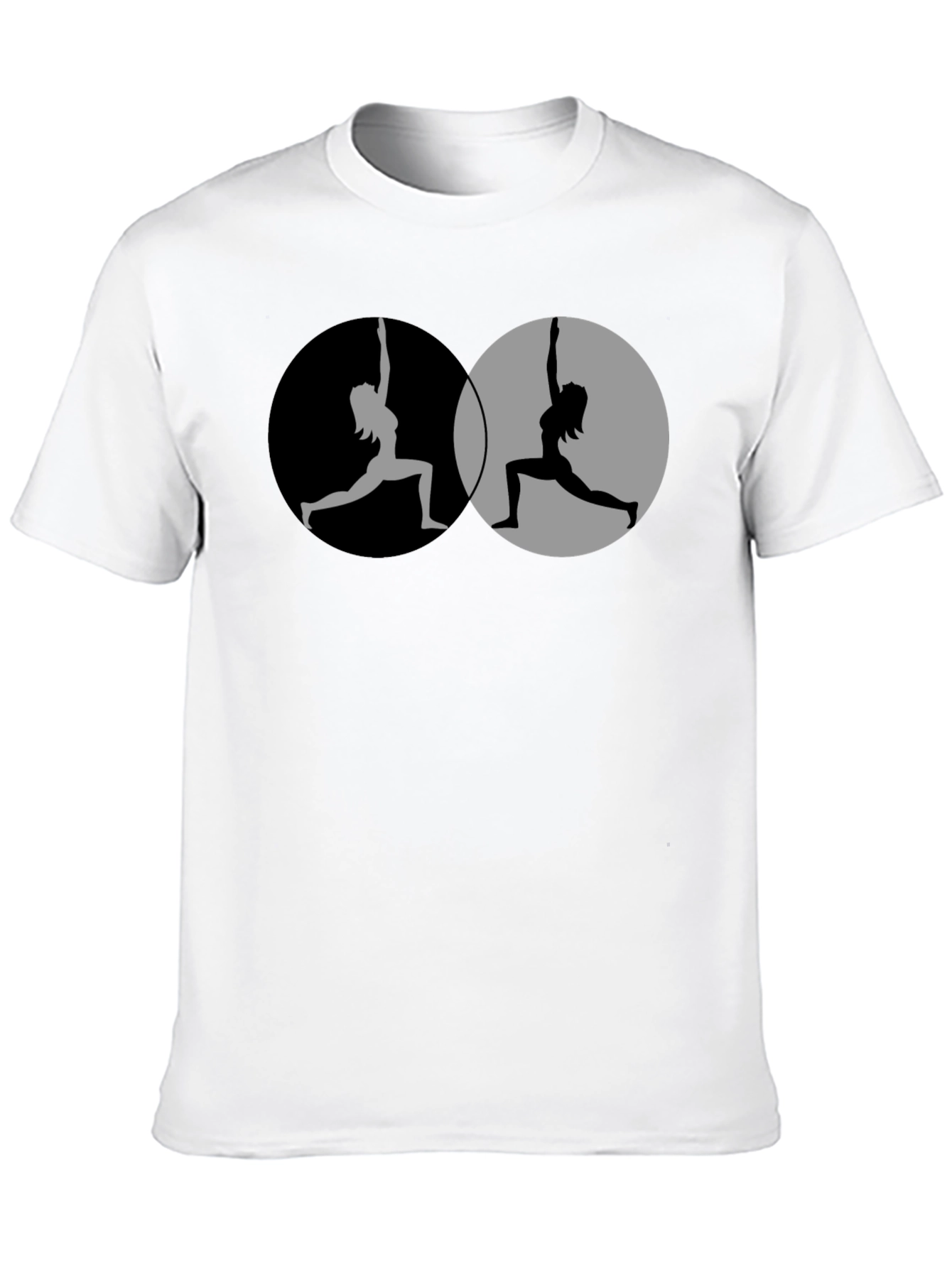 Black Yin Yang Yoga T-Shirt - Balance & Style view 10