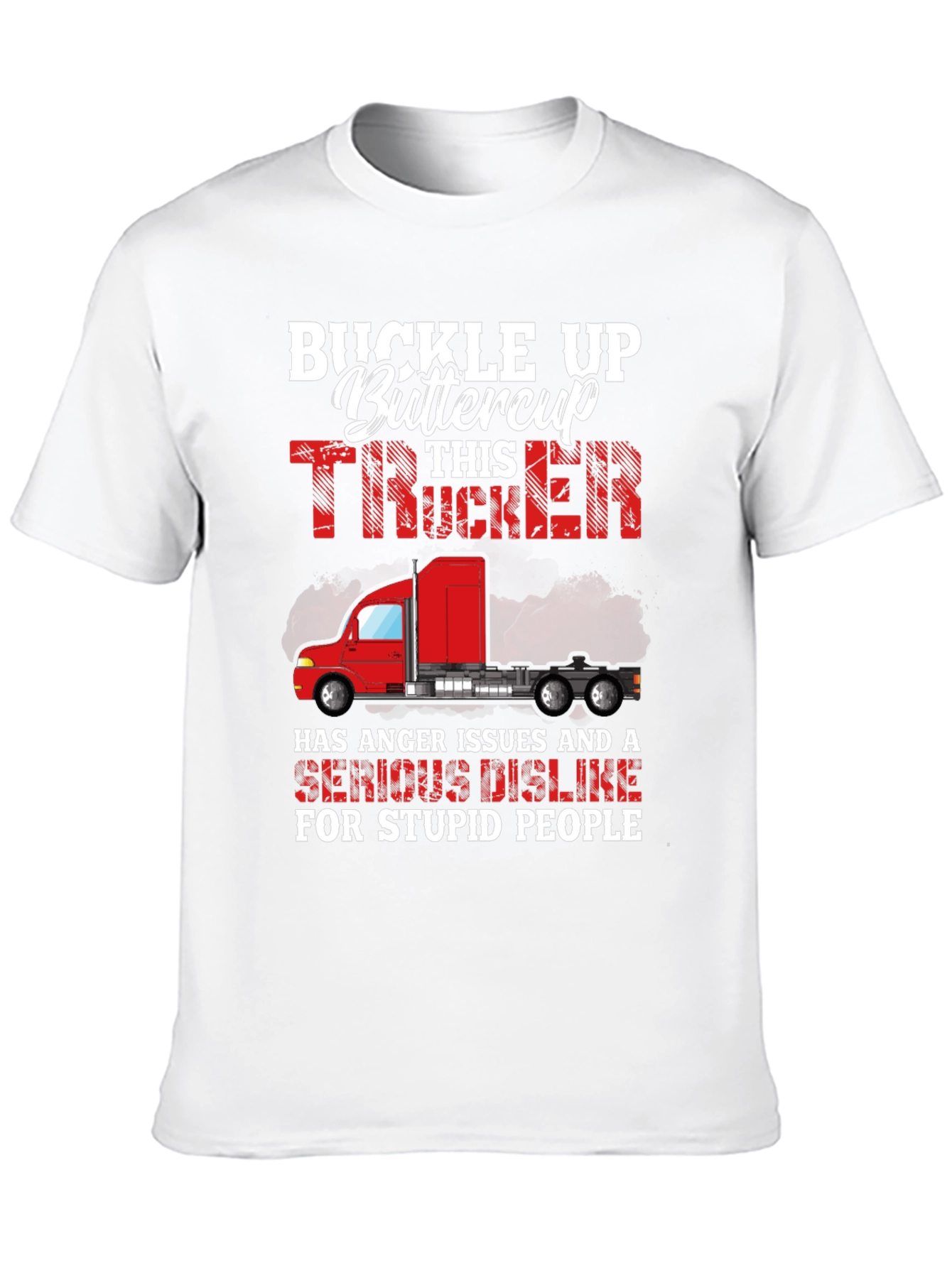Black Buckle Up Trucker Graphic Tee view 10