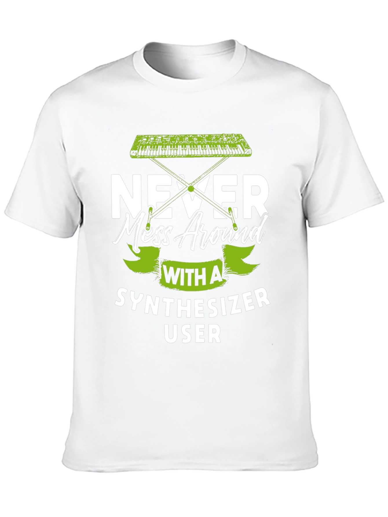 Black Synthesizer User Graphic T-Shirt view 10