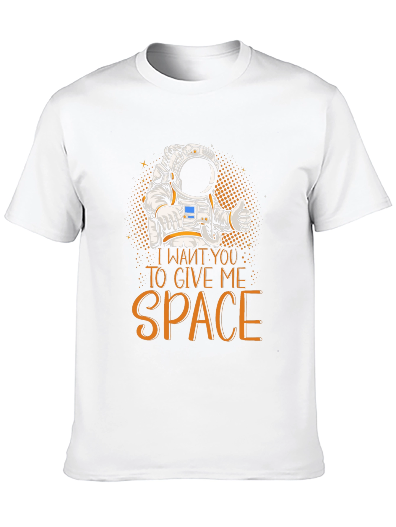 Black Give Me Space Astronaut Graphic T-Shirt view 10
