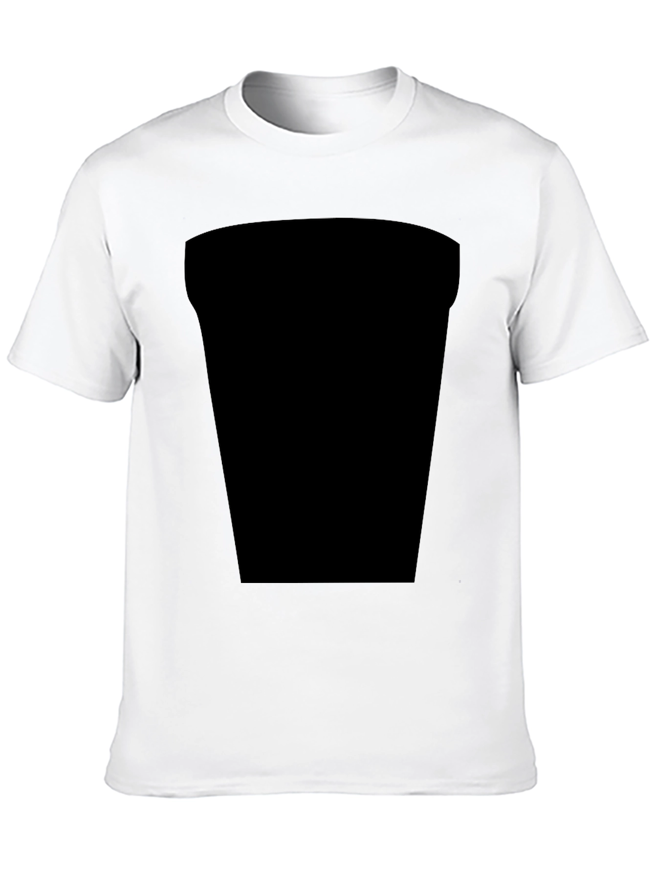 Black Black Casual Tee with Design Space view 10
