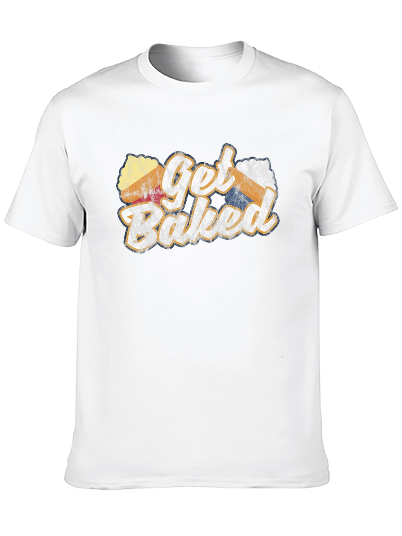 Black Get Baked Novelty Graphic T-Shirt view 10