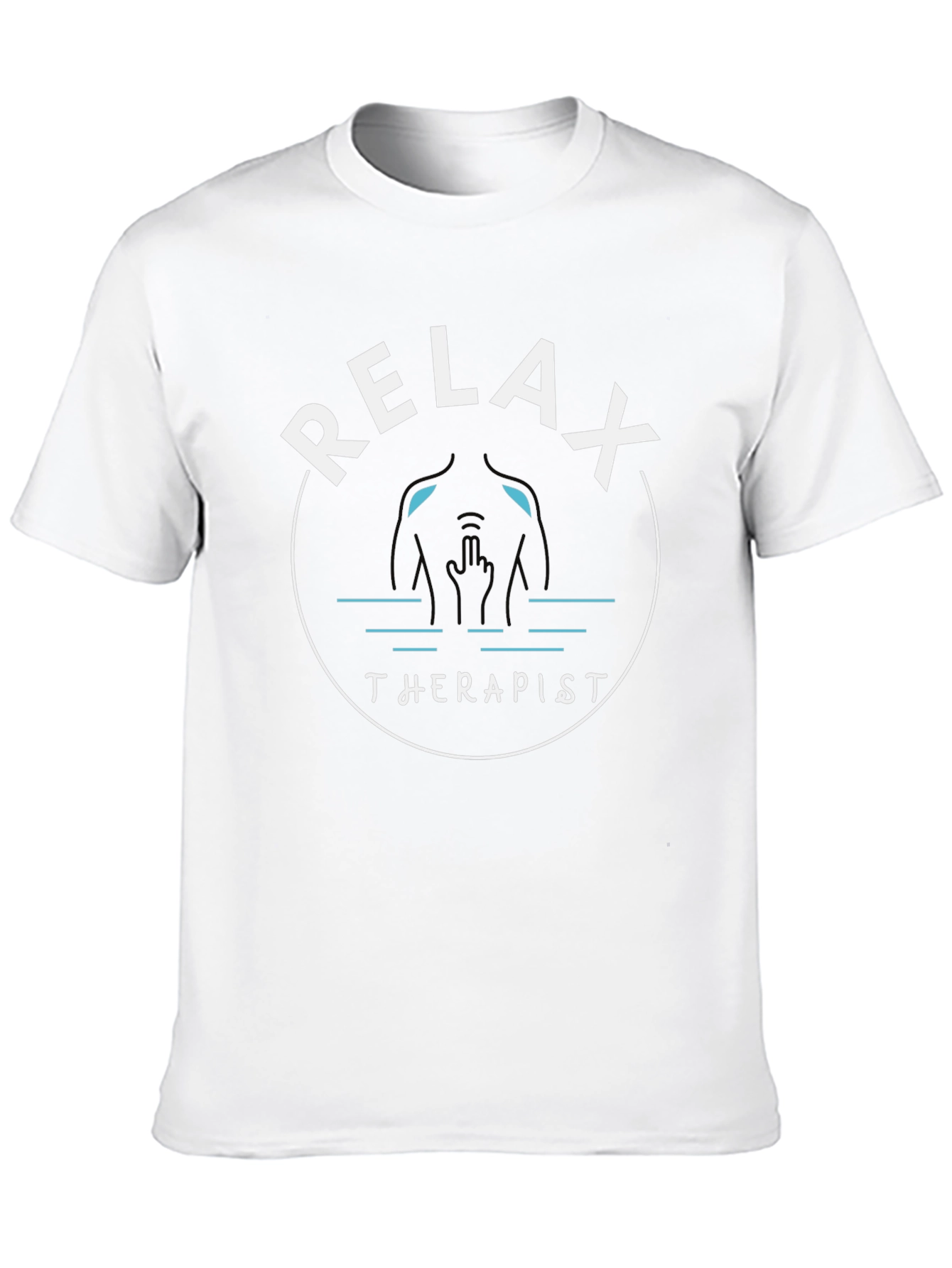 Black Relax Therapist T-Shirt - Funny Sarcastic Tee view 10