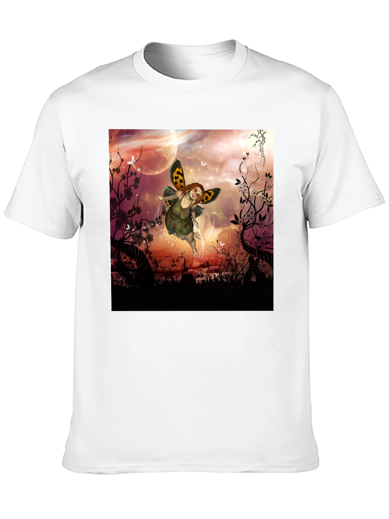 Black Fairy Fantasy Graphic Tee - Unique Design view 10