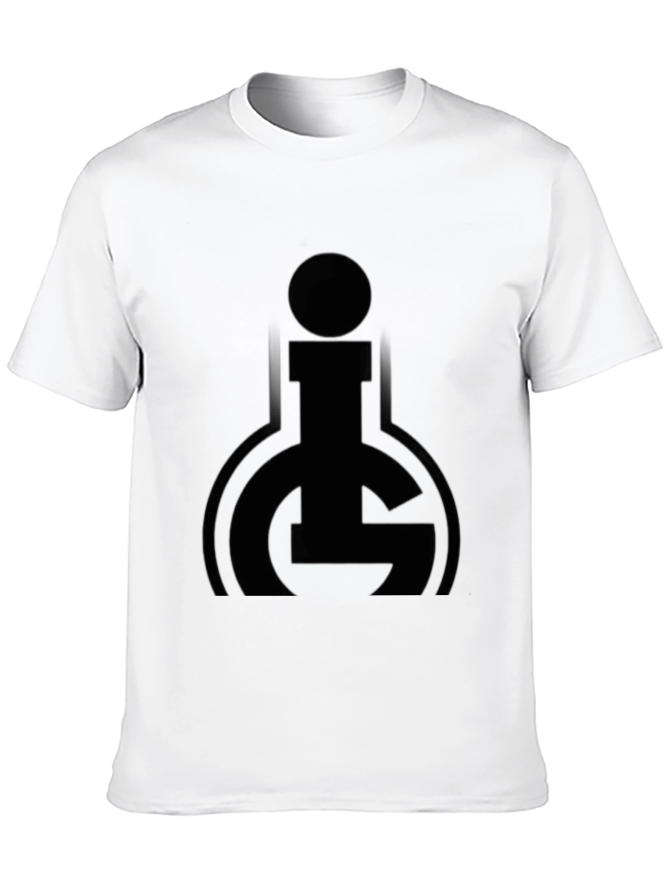 Black Black Graphic Tee - Modern Abstract Logo Design view 10