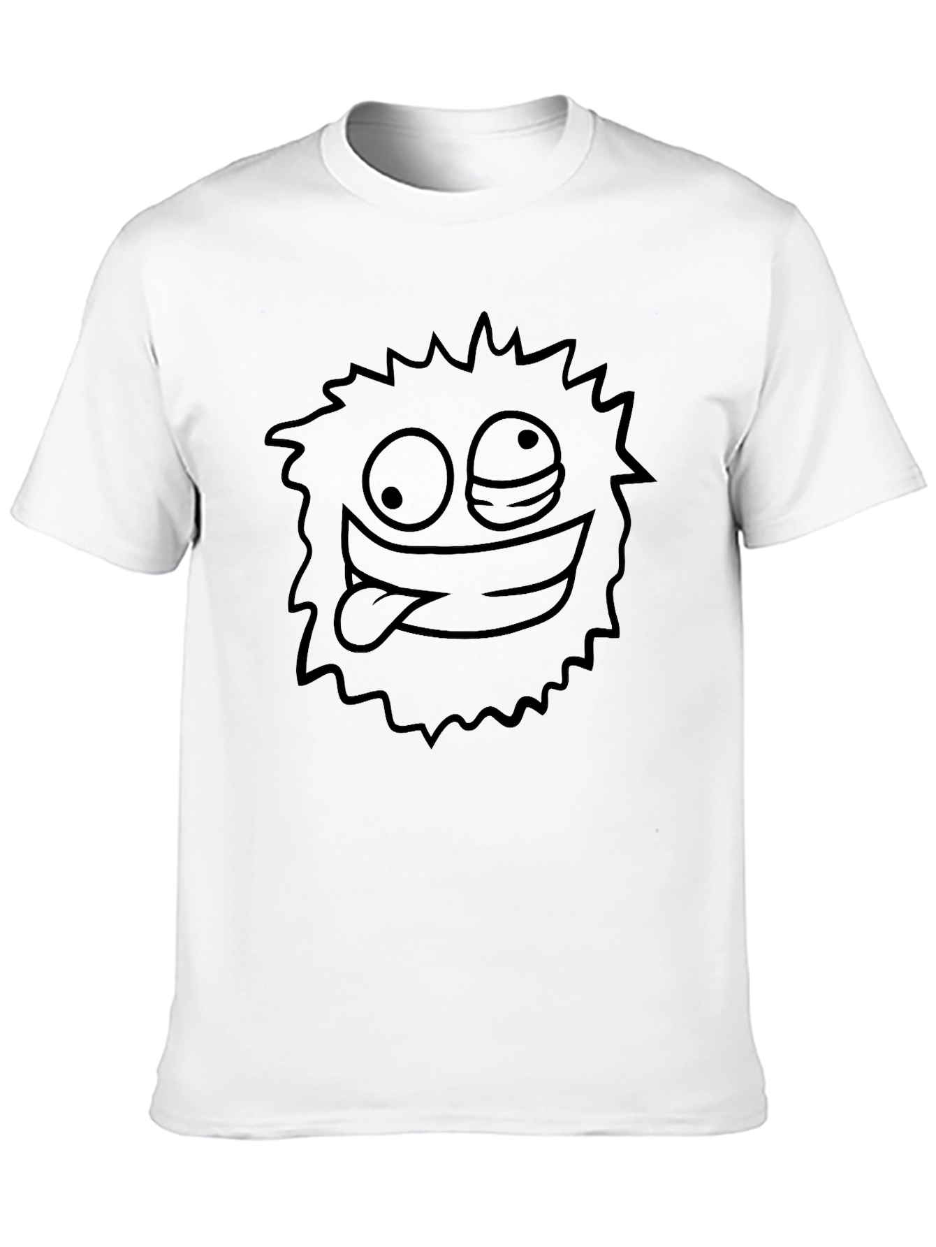 Black Funny Monster Graphic Black Tee view 10