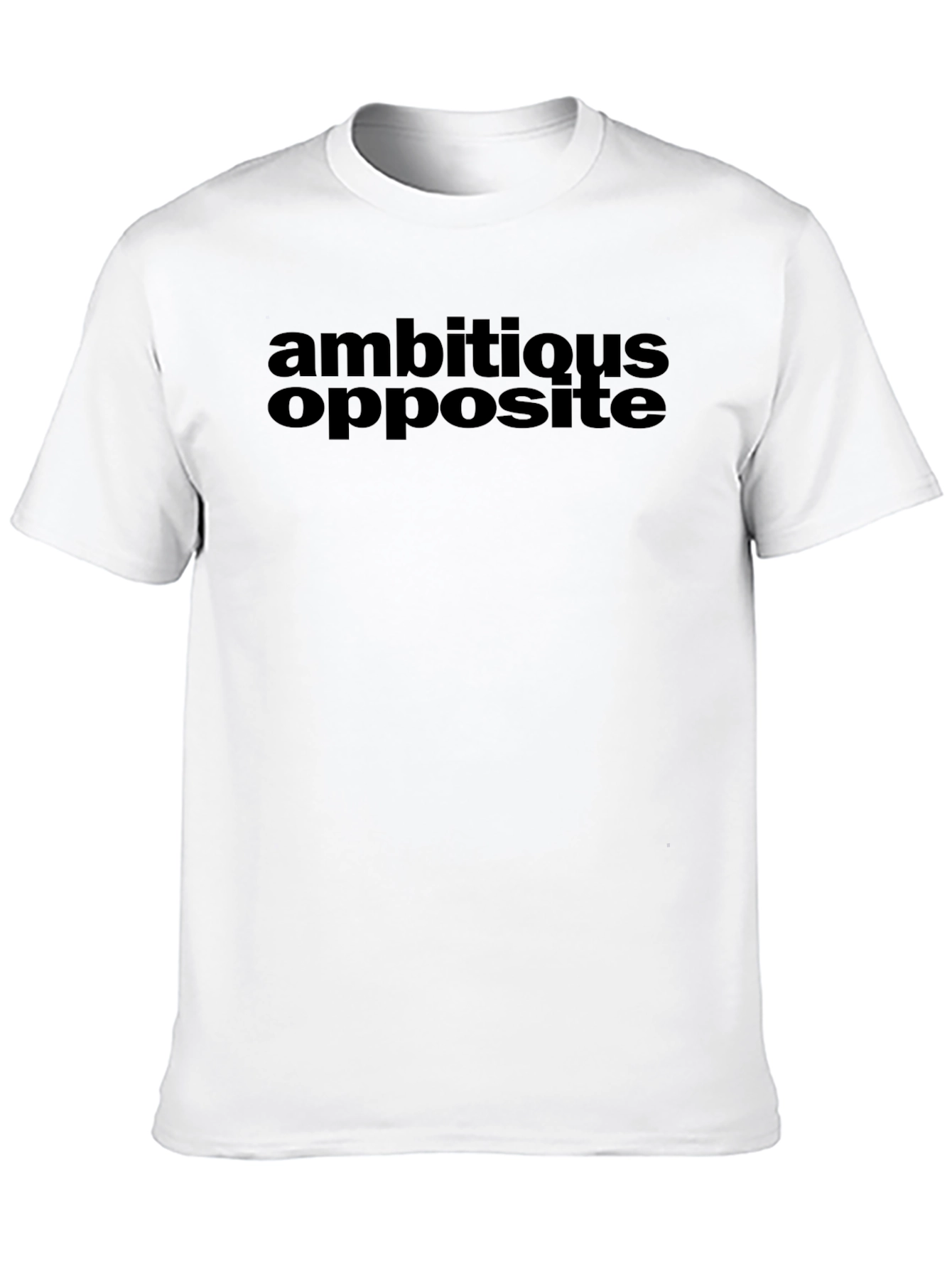 Black Ambitious Opposite Graphic Tee - Black view 10