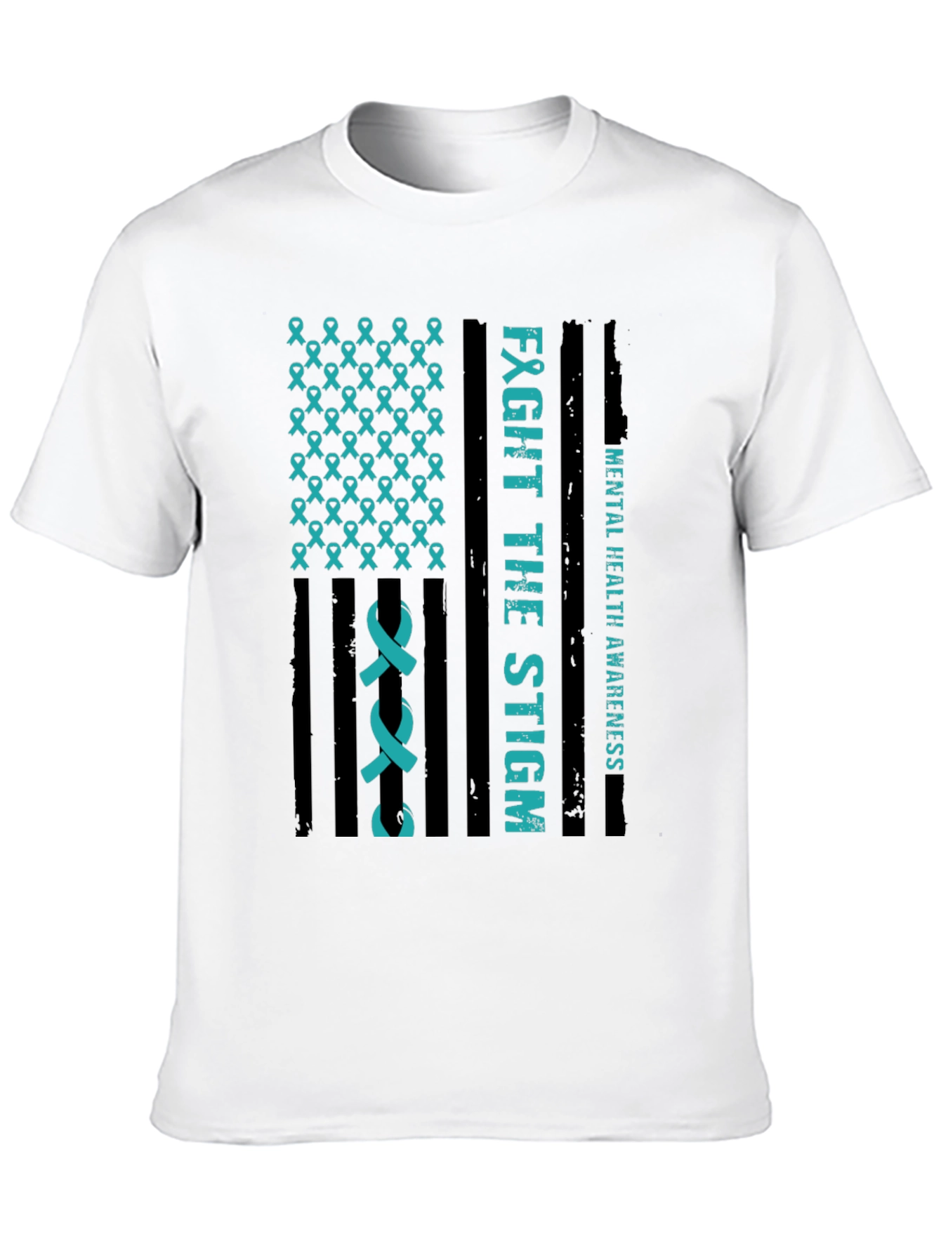 Black Mental Health Awareness T-Shirt - Fight The Stigma view 10