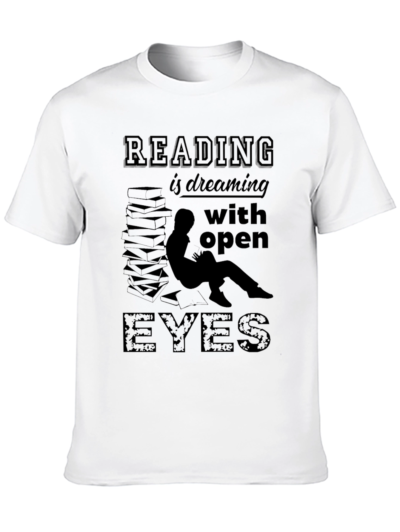 Black Reading is Dreaming T-Shirt view 10