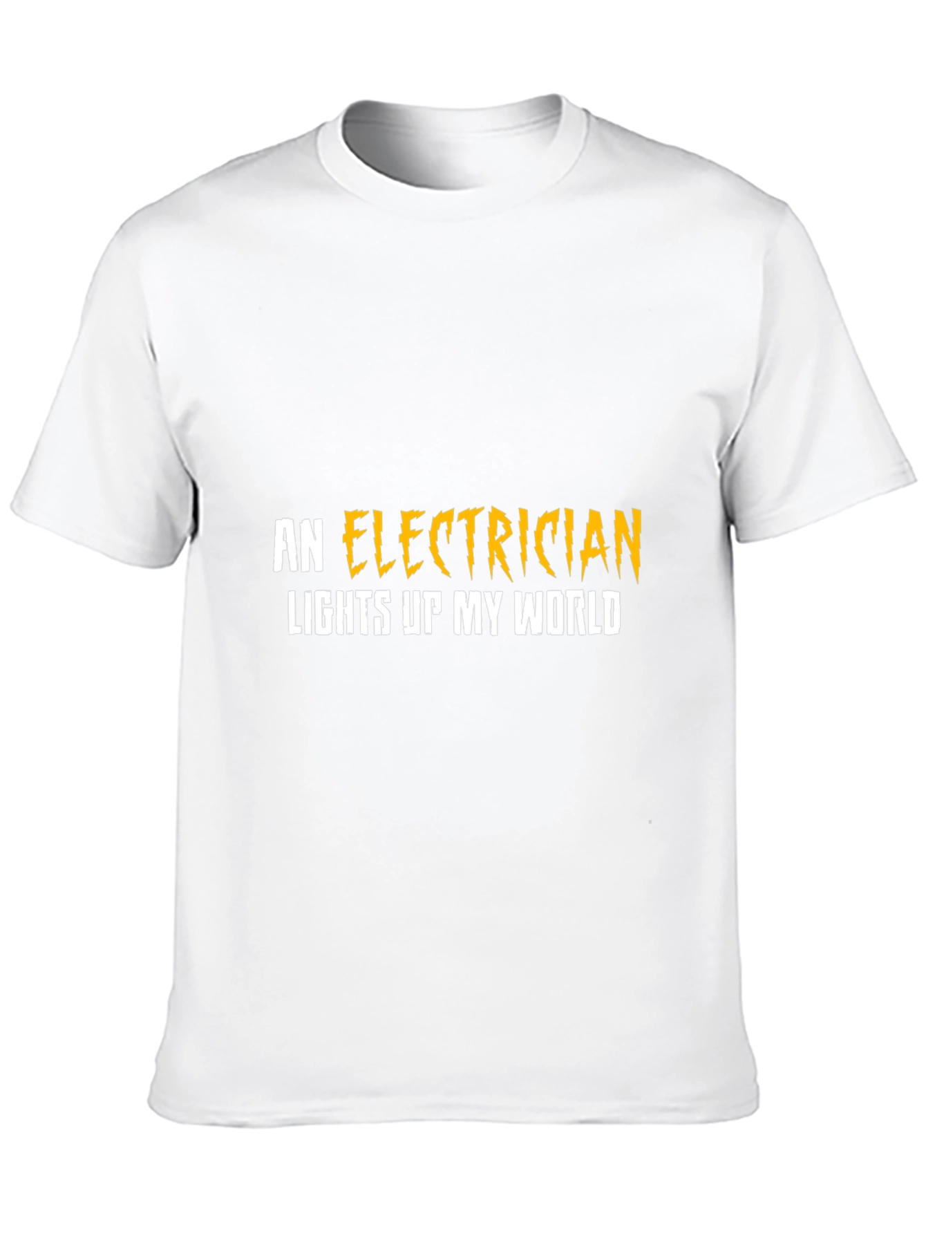 Black Electrician Lights Up My World T-Shirt view 10