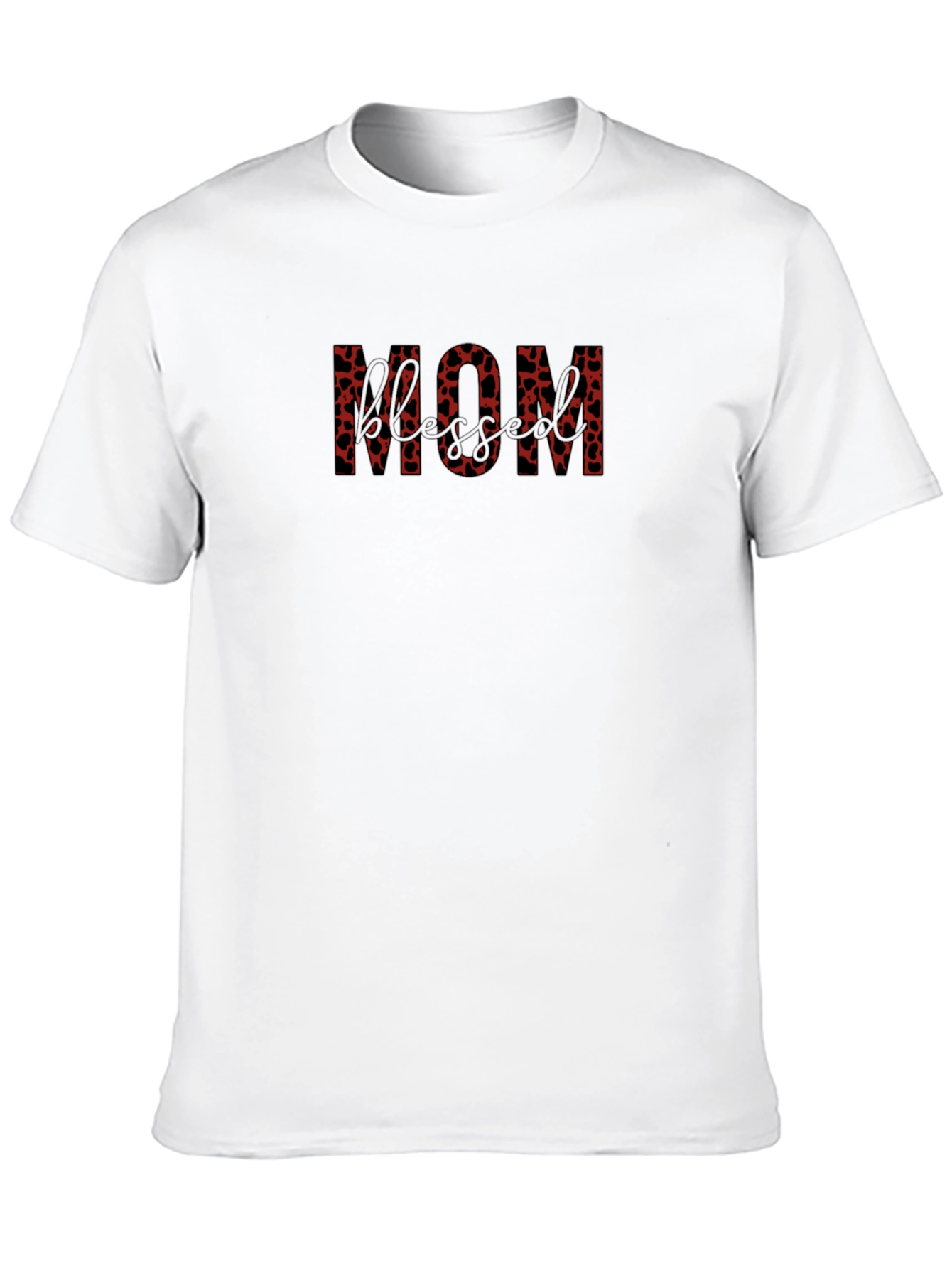 Black Stylish MOM Heart Print Black T-Shirt  view 10