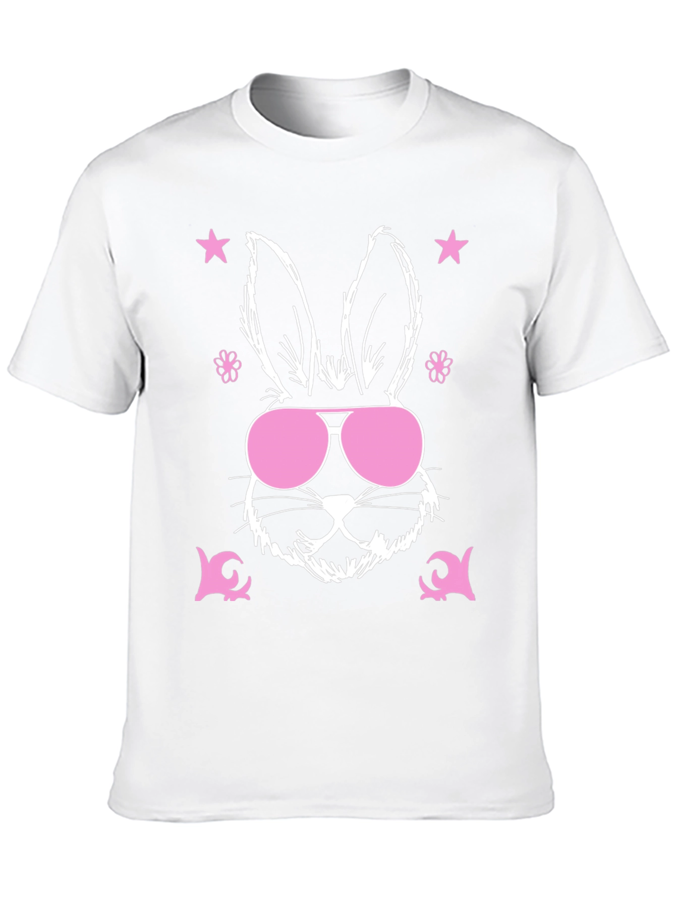 Black Cool Bunny Graphic Tee - Easter Vibes view 10
