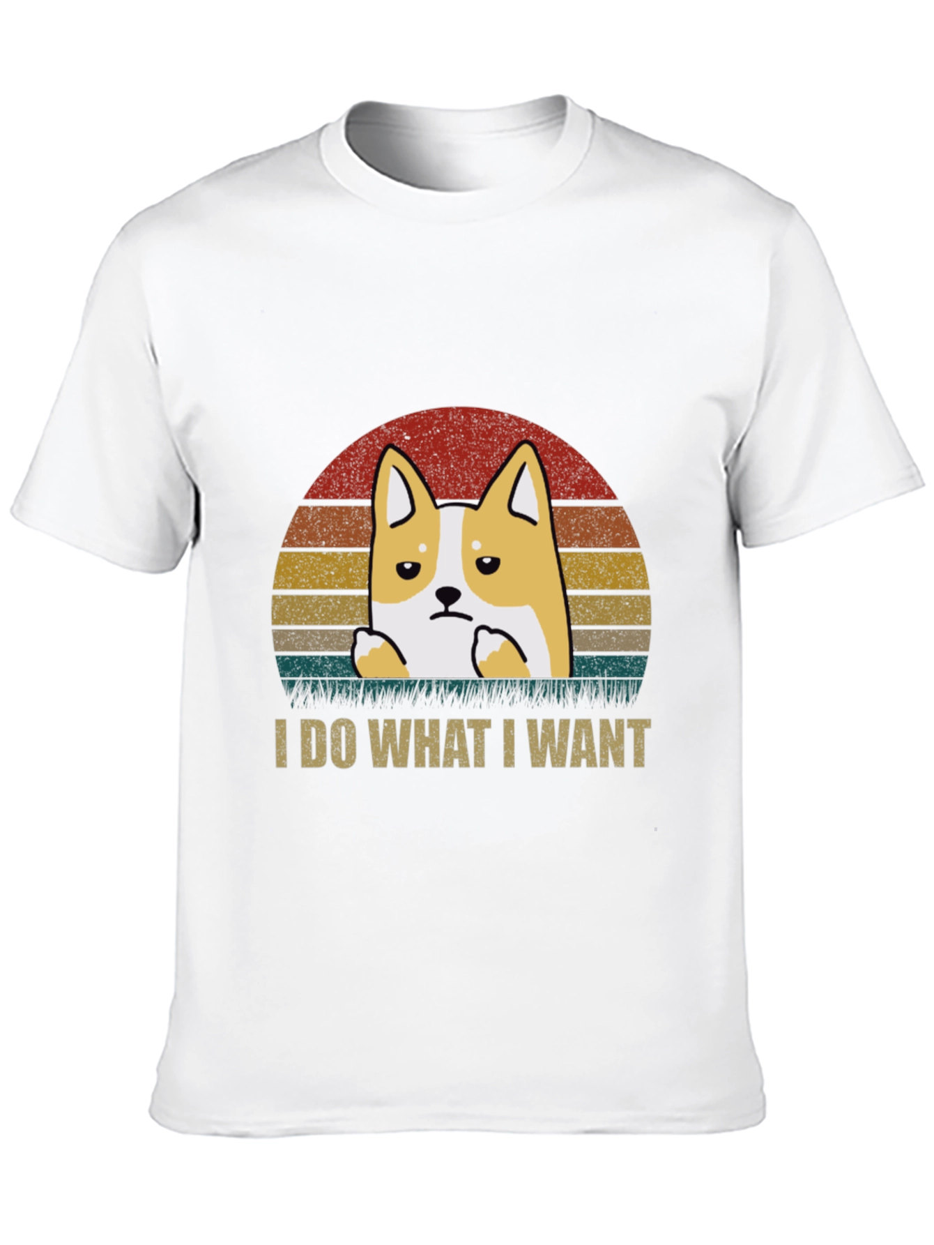 Black I Do What I Want Corgi T-Shirt view 10