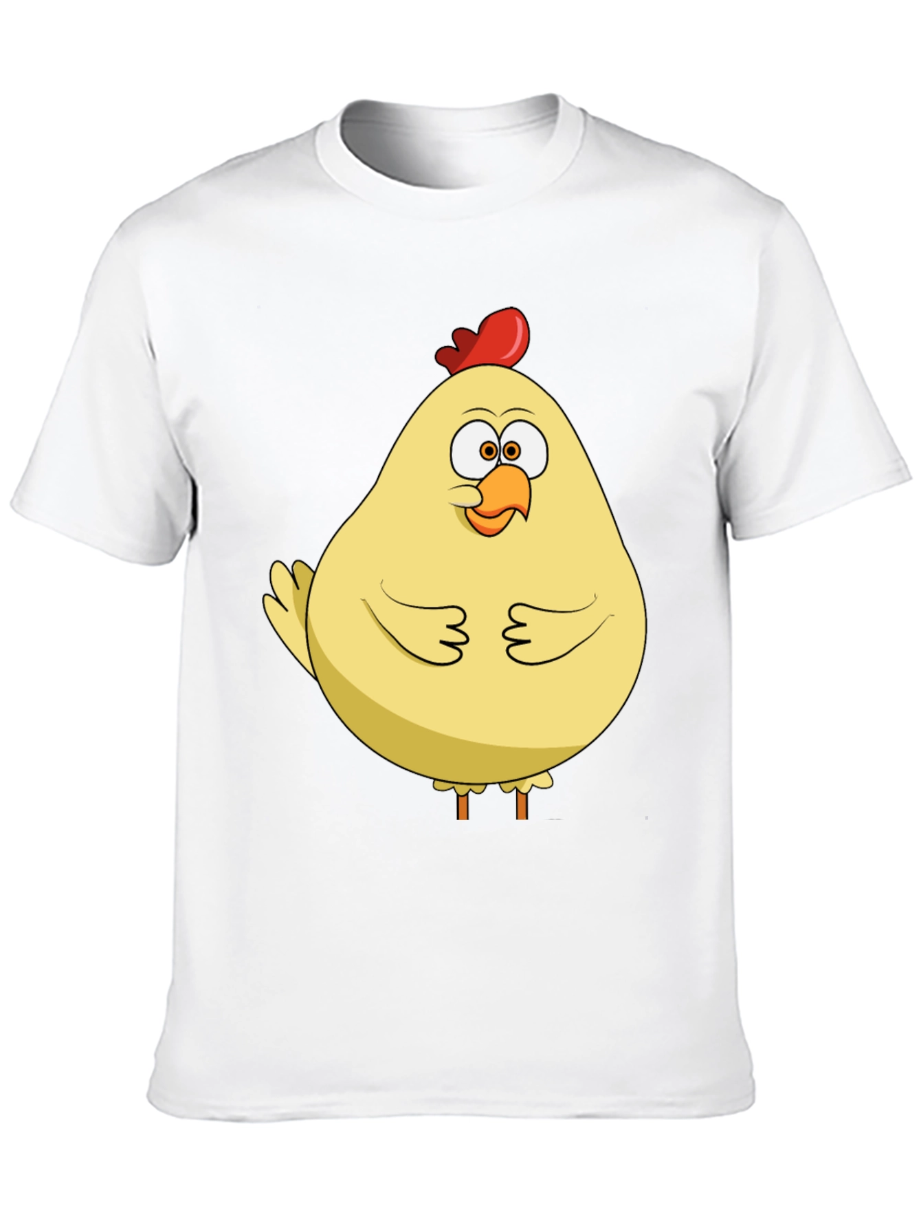 Black Funny Chicken T-Shirt - Quirky Cartoon Bird Tee view 10