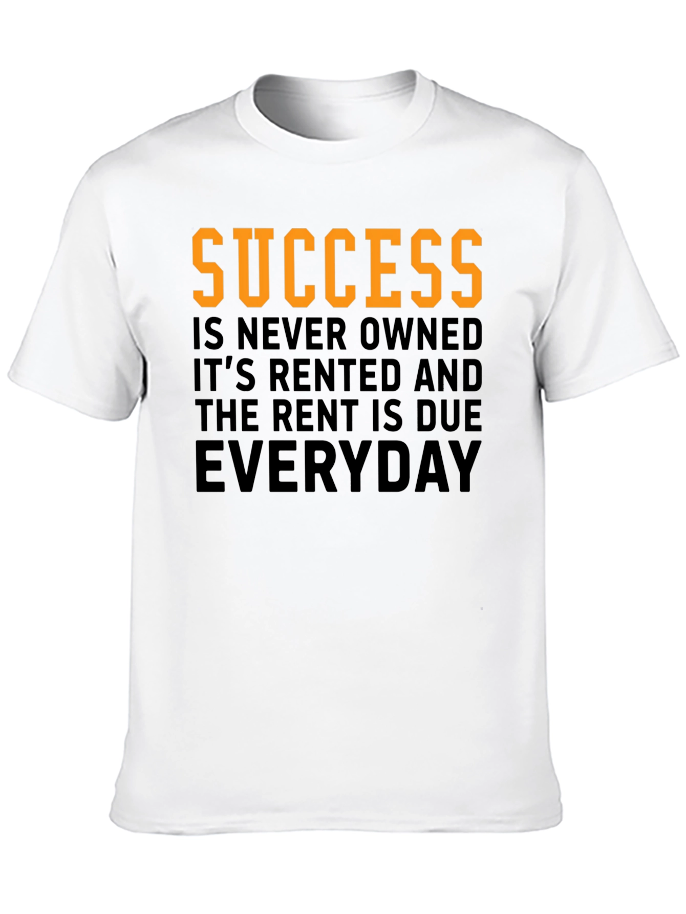 Black Success Rent Due Everyday Graphic Tee view 10
