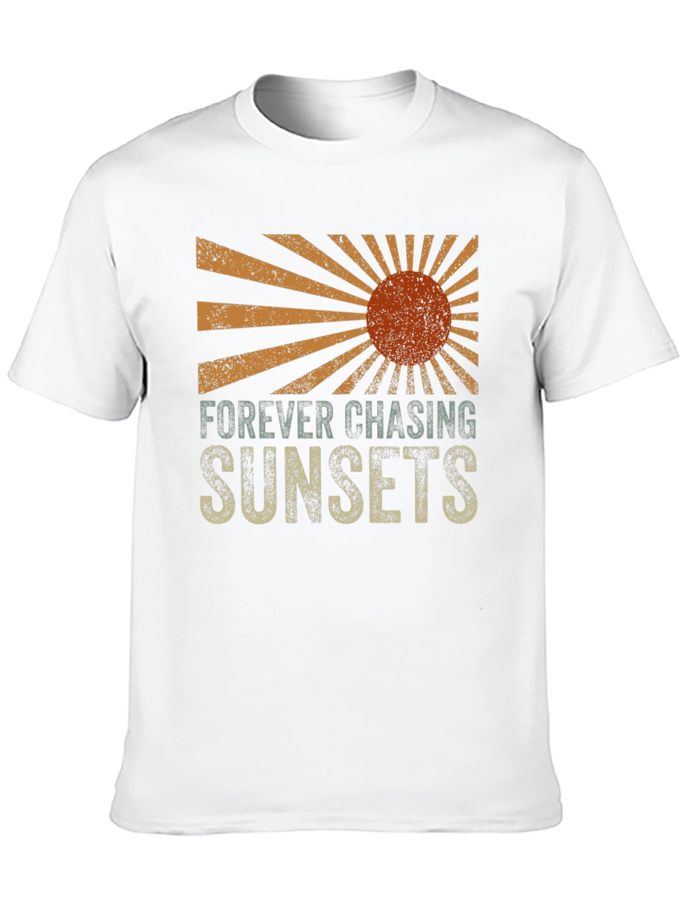 Black Sunset Chaser Graphic Tee - Retro Design view 10