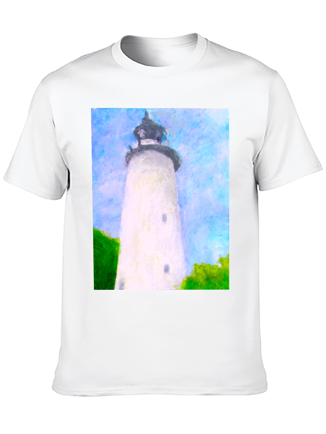 Lighthouse Art Graphic T-Shirt - Coastal Style Tee - 10