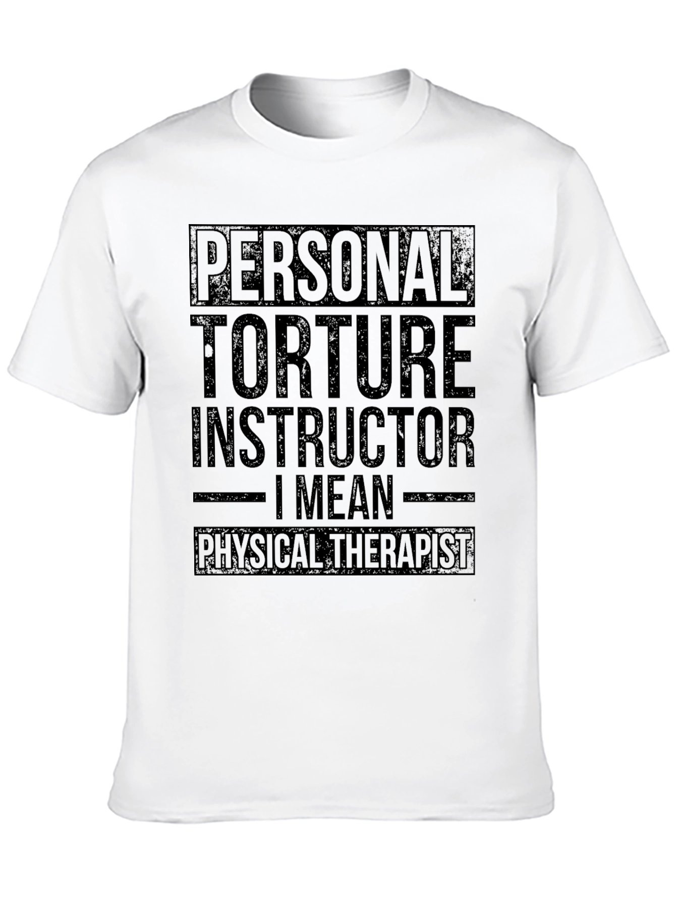 Black Personal Torture Instructor T-Shirt, Physical Therapist Tee view 10