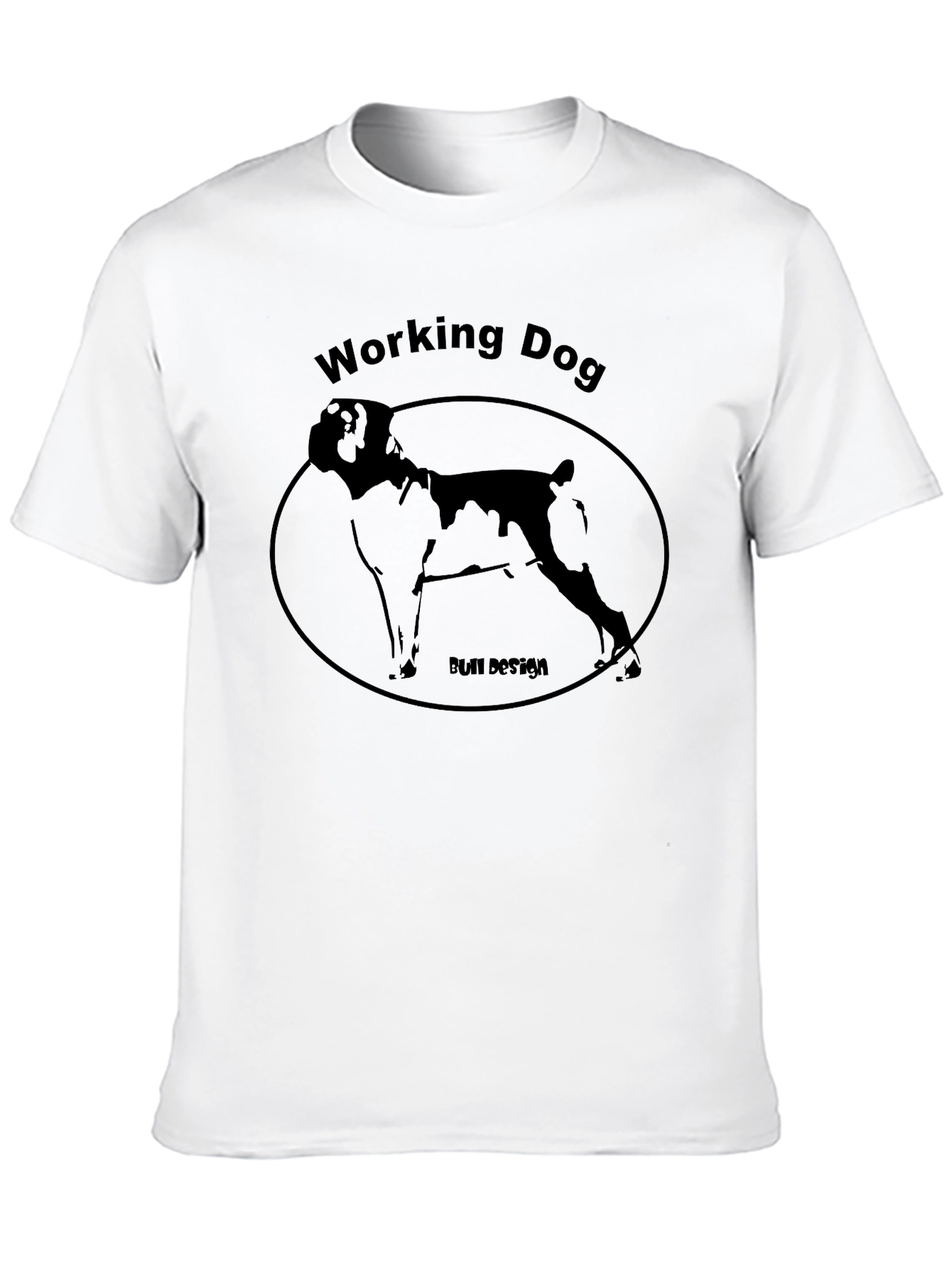 Black Working Dog T-Shirt - Stylish Dog Breed Design view 10