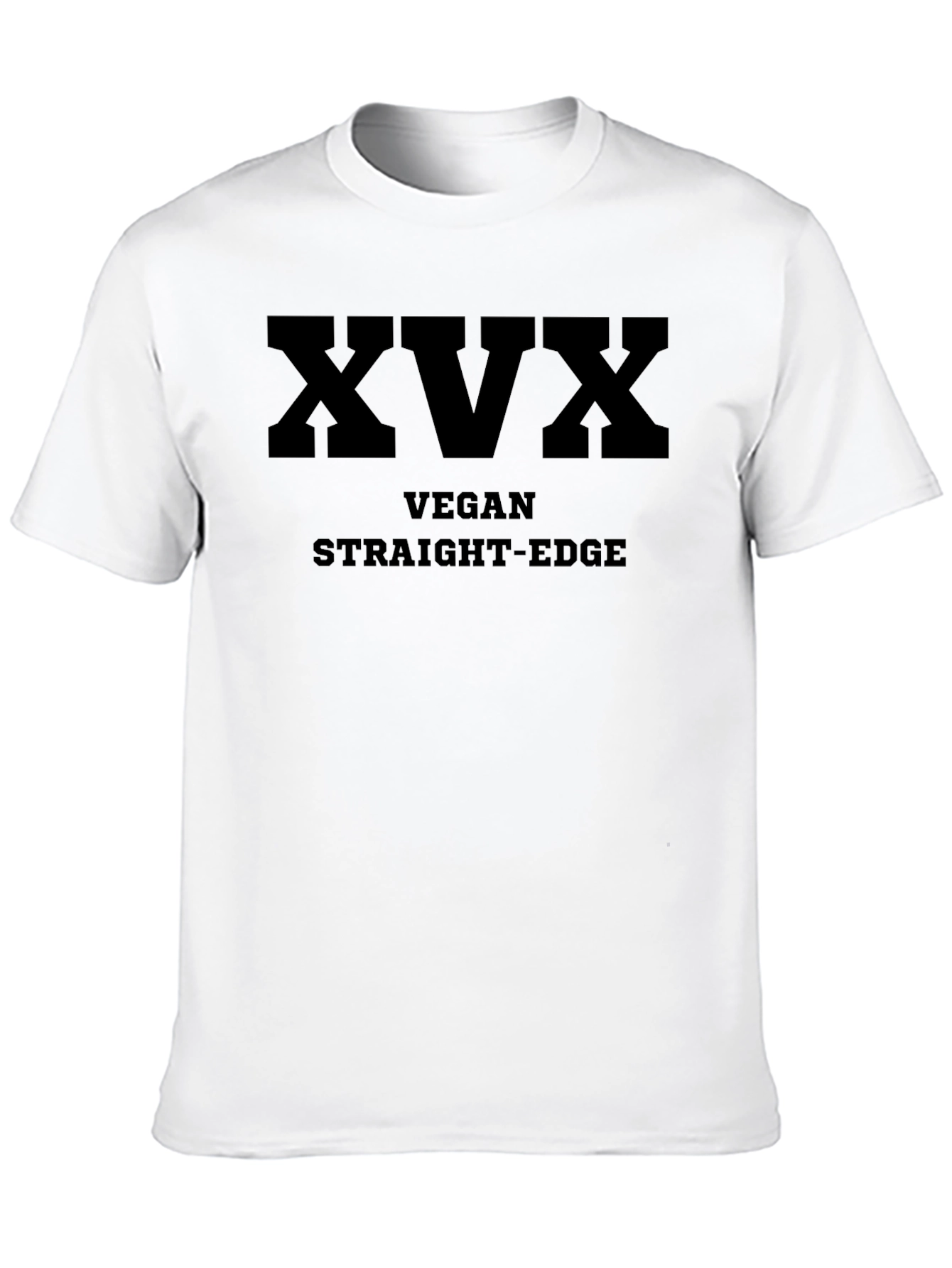 Black XVX Vegan Straight Edge Black T-Shirt view 10