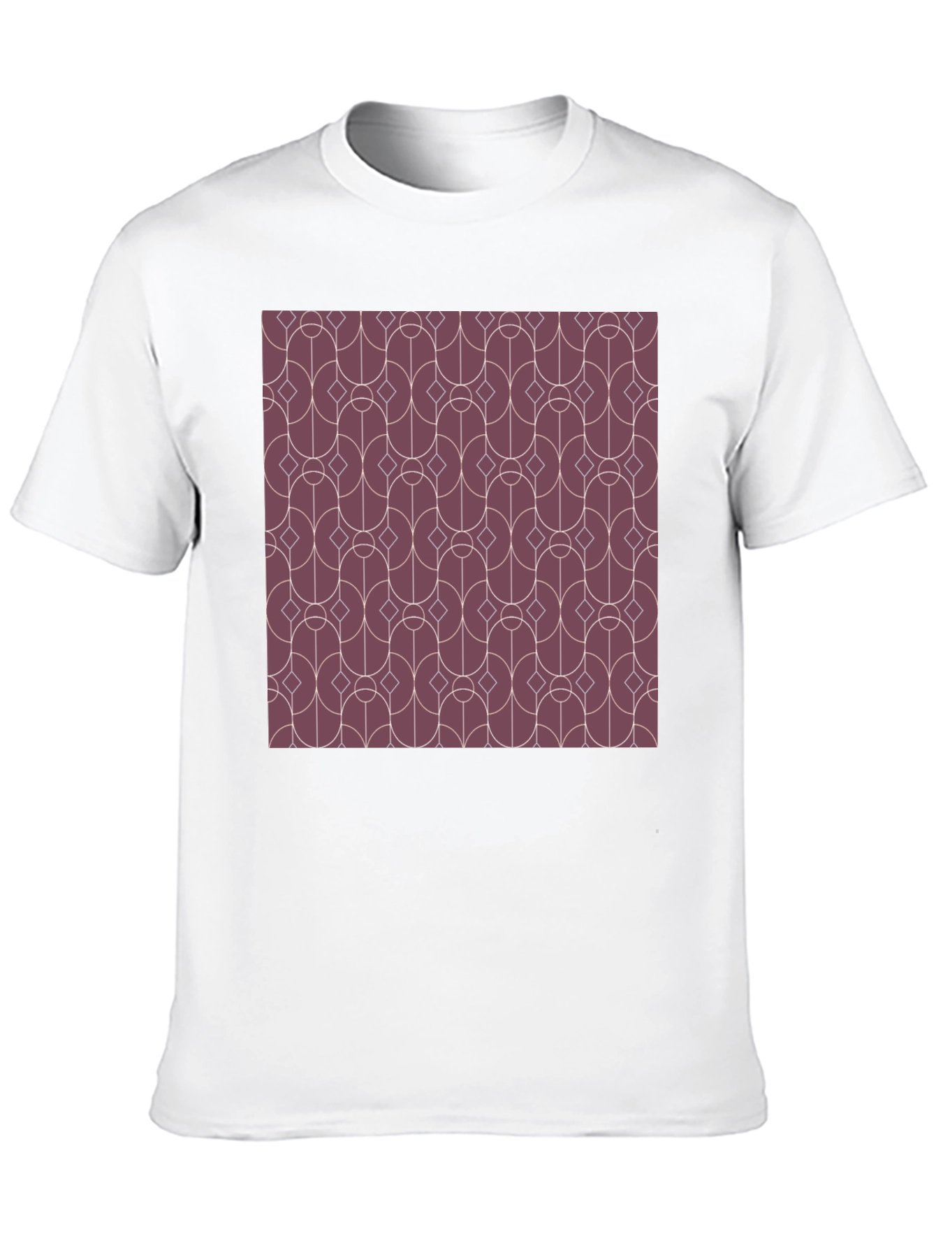 Black Geometric Pattern Graphic Tee - Modern Style view 10