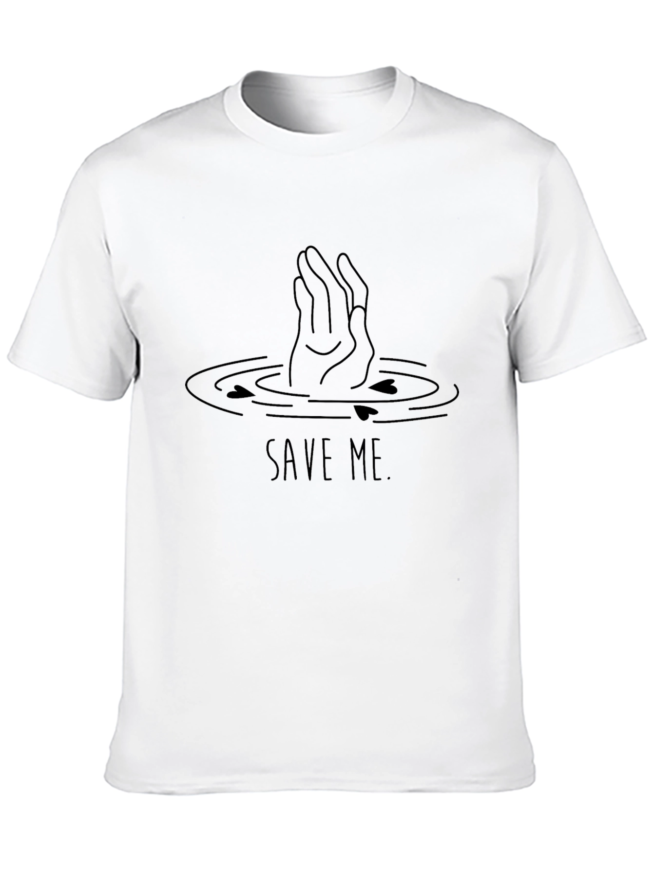 Black Save Me Graphic Tee - Black Short Sleeve view 10