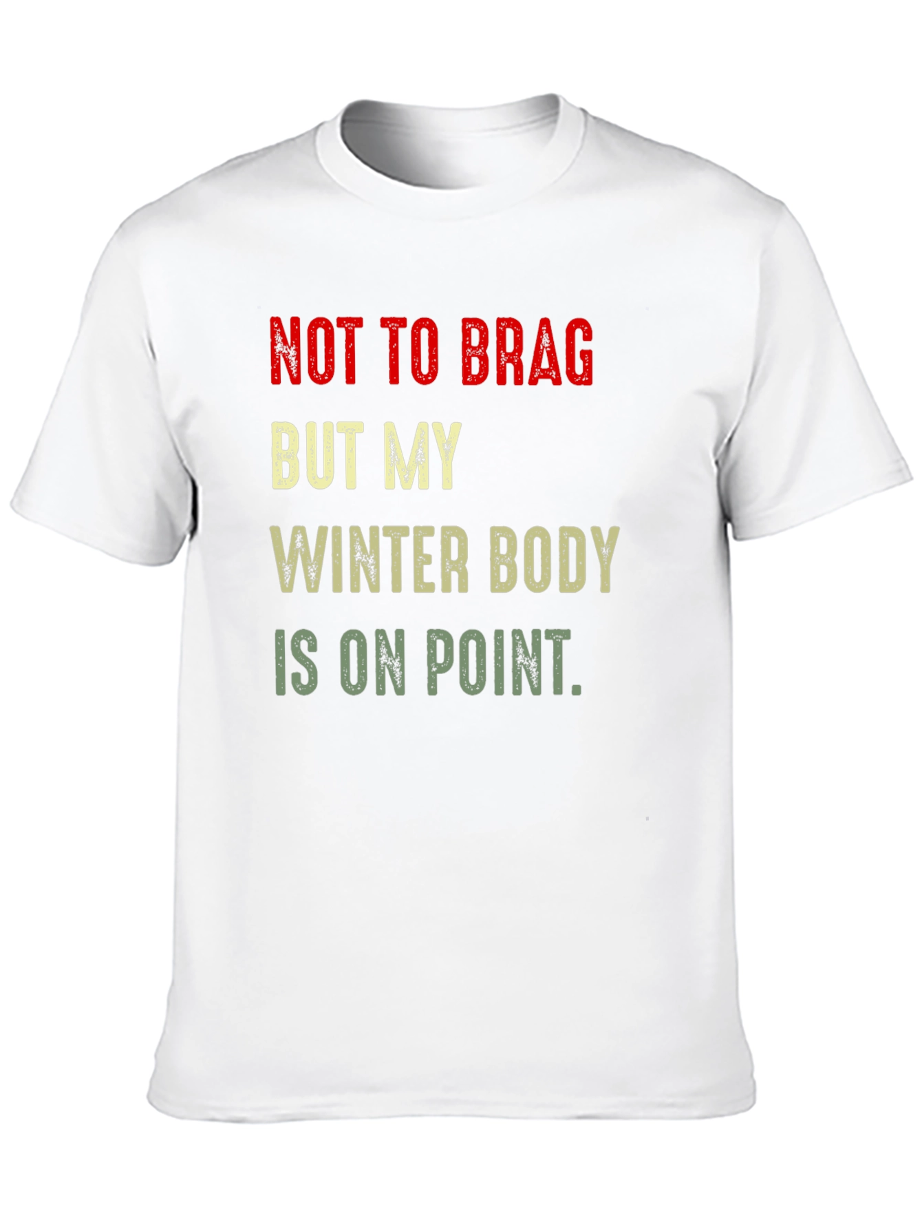 Black Winter Body On Point T-Shirt - Funny Graphic Tee view 10