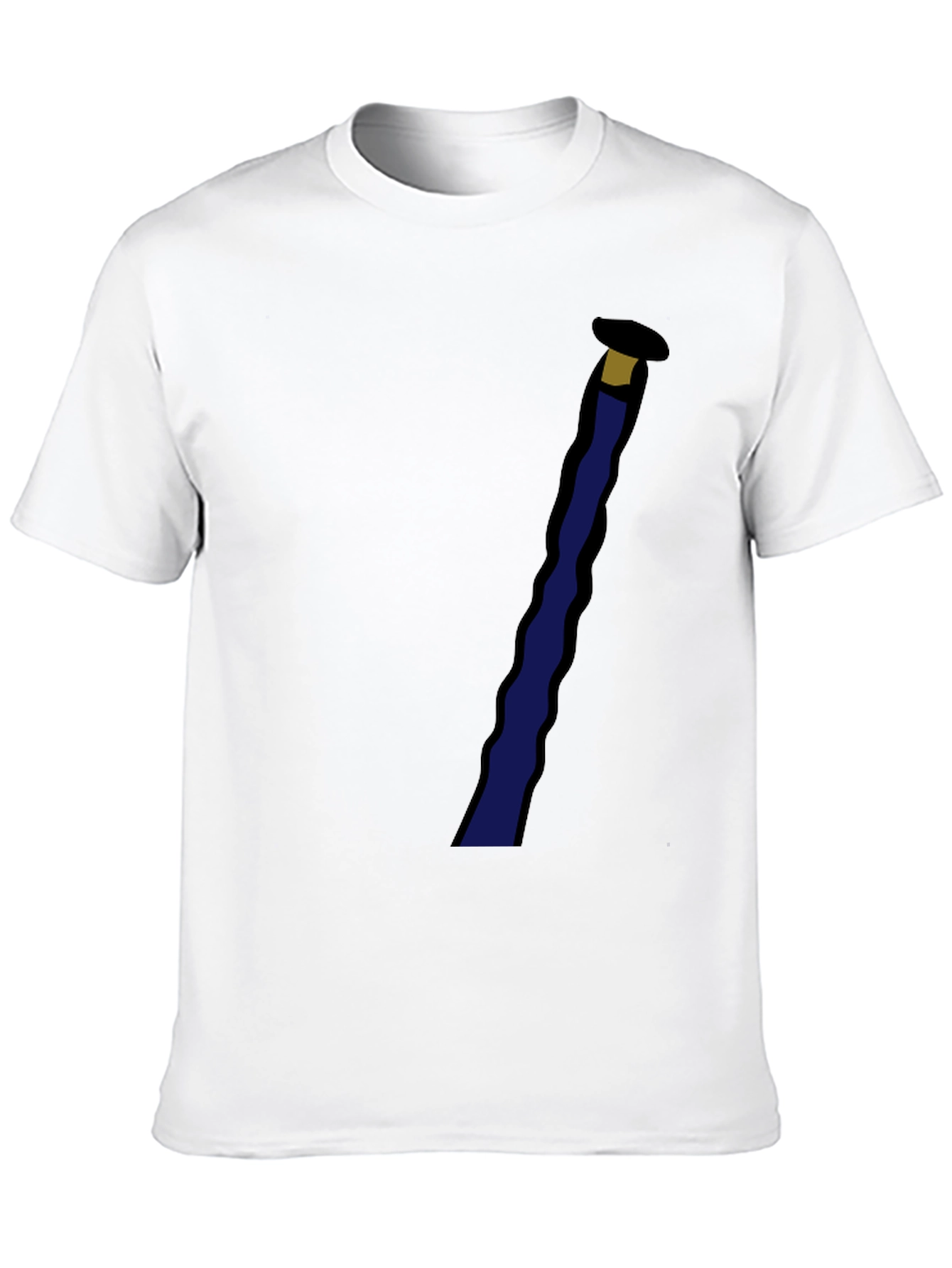 Black Novelty Black T-Shirt with Staff Graphic view 10