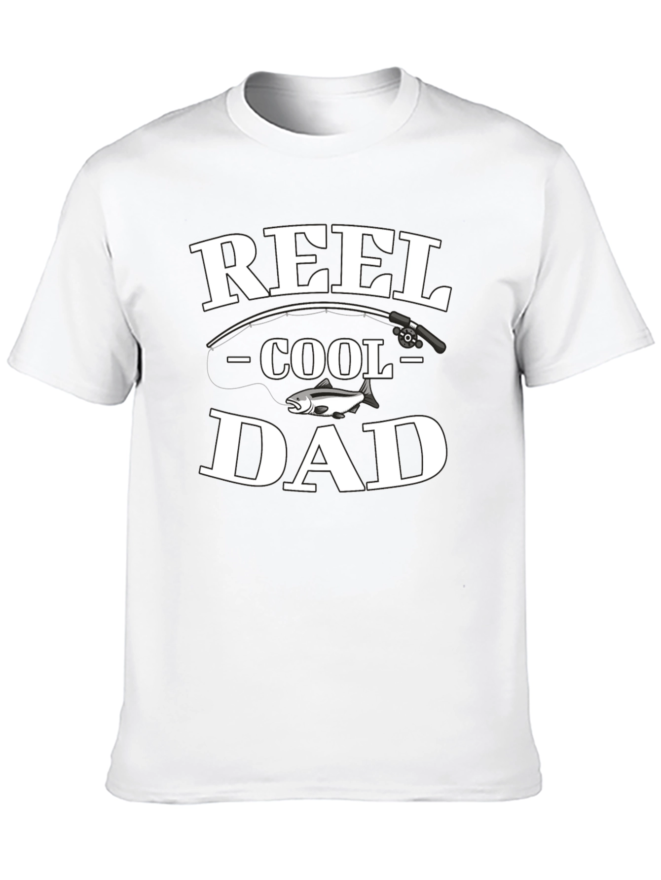 Black Reel Cool Dad Black Cotton T-Shirt view 10