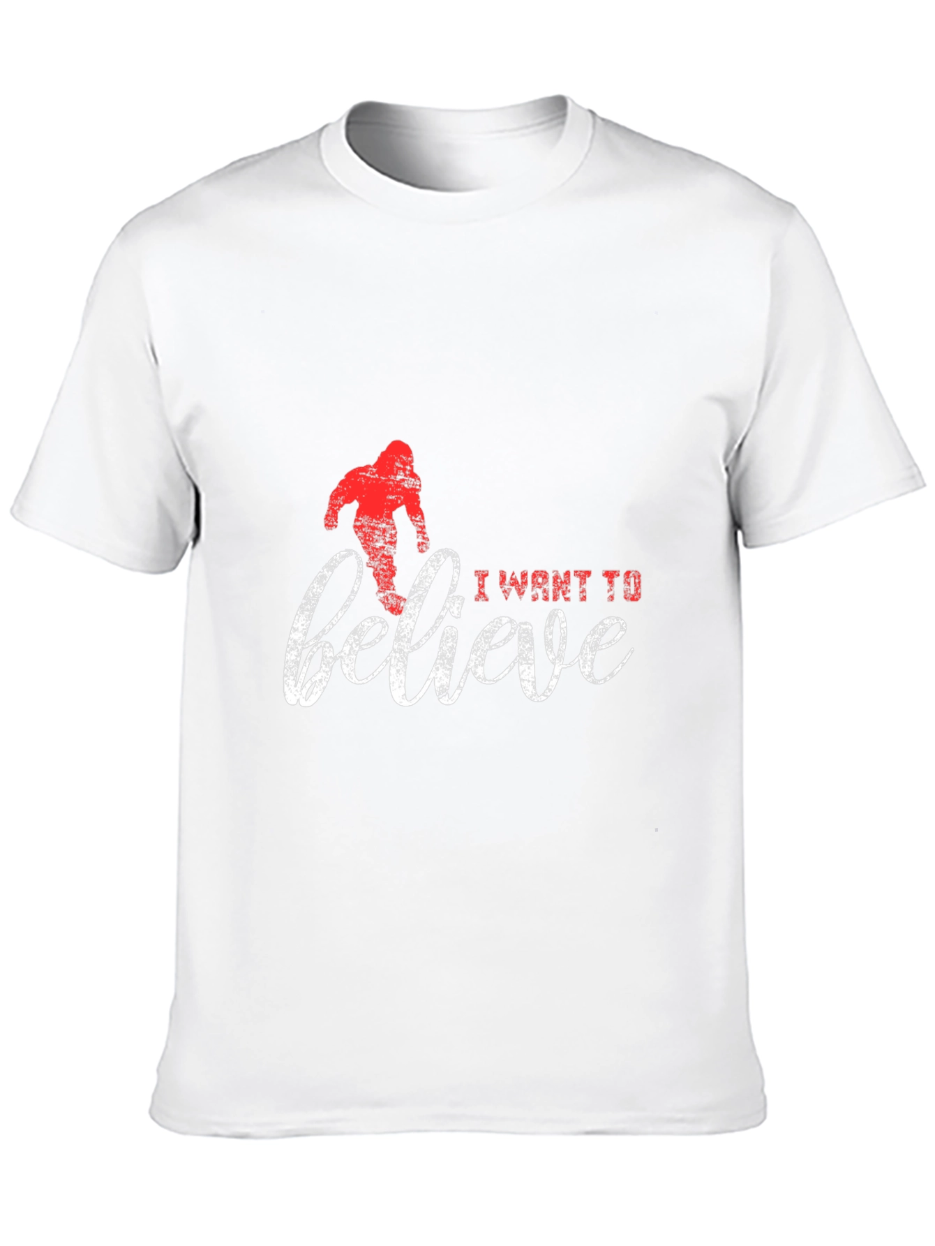 Black I Want To Believe Bigfoot Graphic Tee view 10