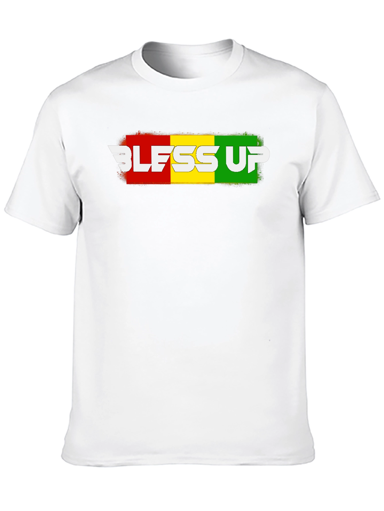 Black Bless Up Rasta T-Shirt - Reggae Style view 10