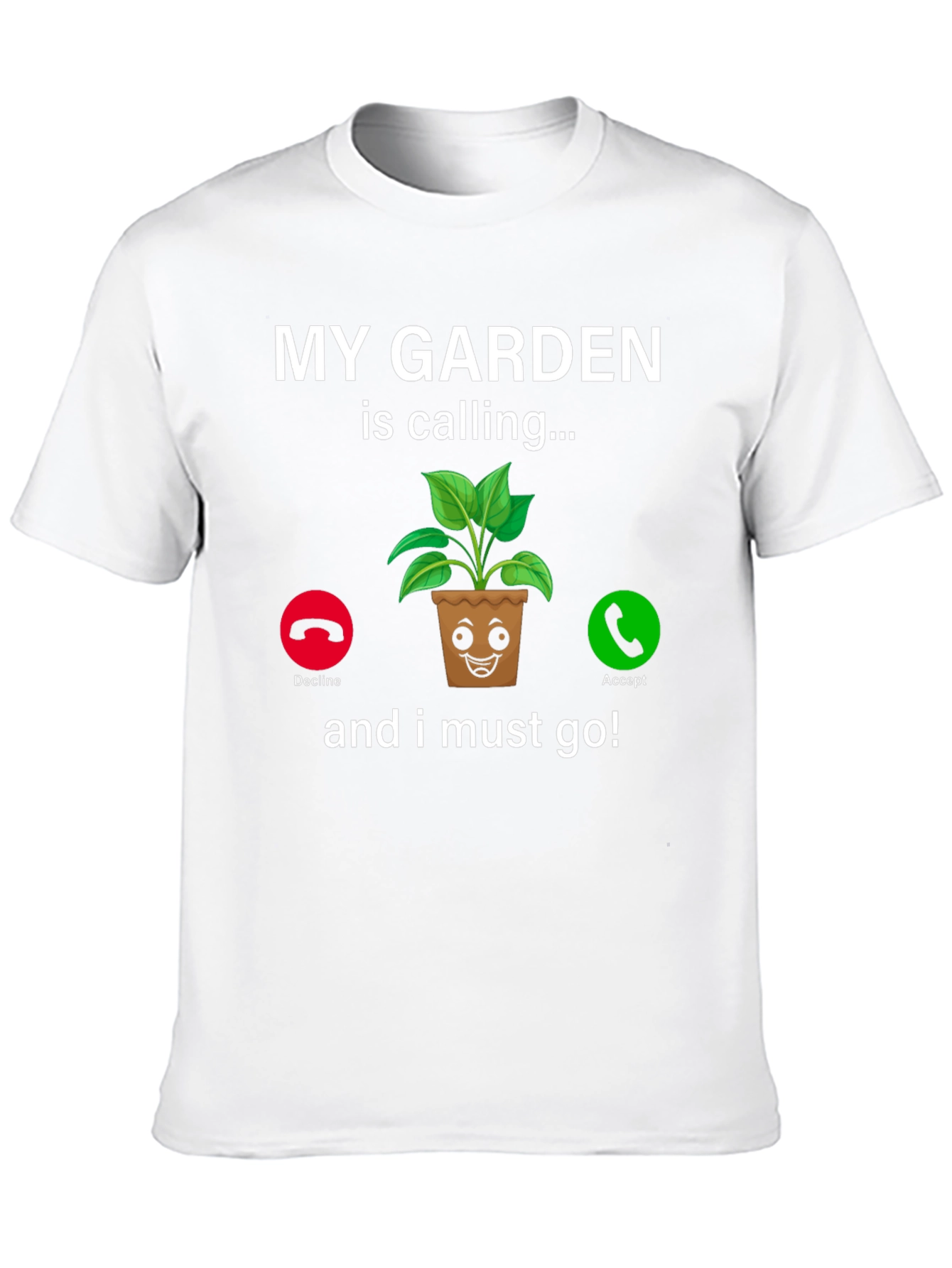 Black My Garden Is Calling T-Shirt Funny Gardener Tee view 10