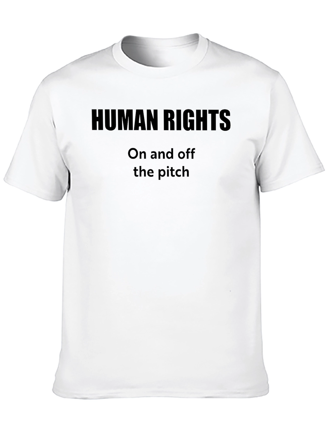 Black Human Rights On and Off the Pitch Black Tee view 10