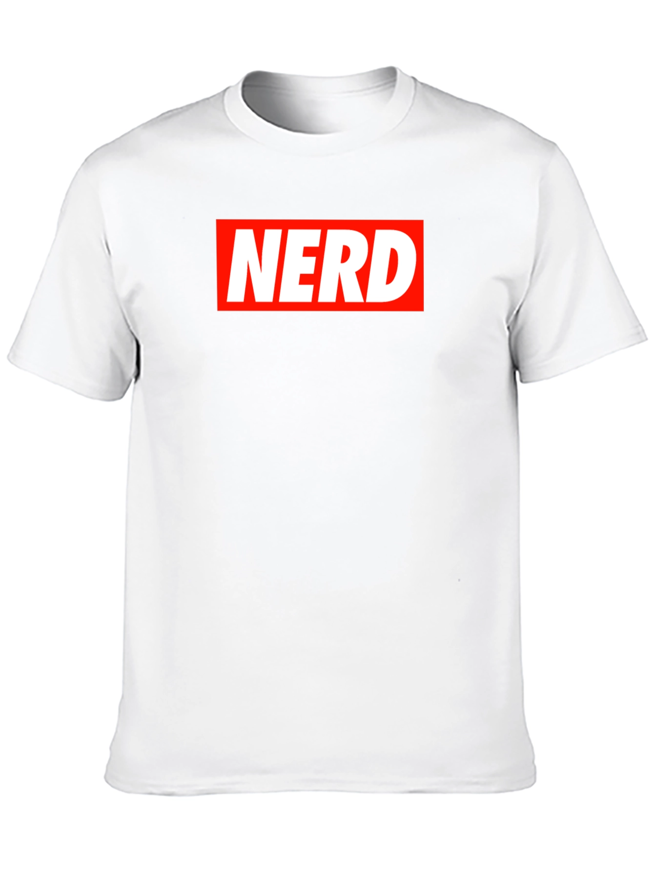 Black Nerd Box Logo Black T-Shirt view 10