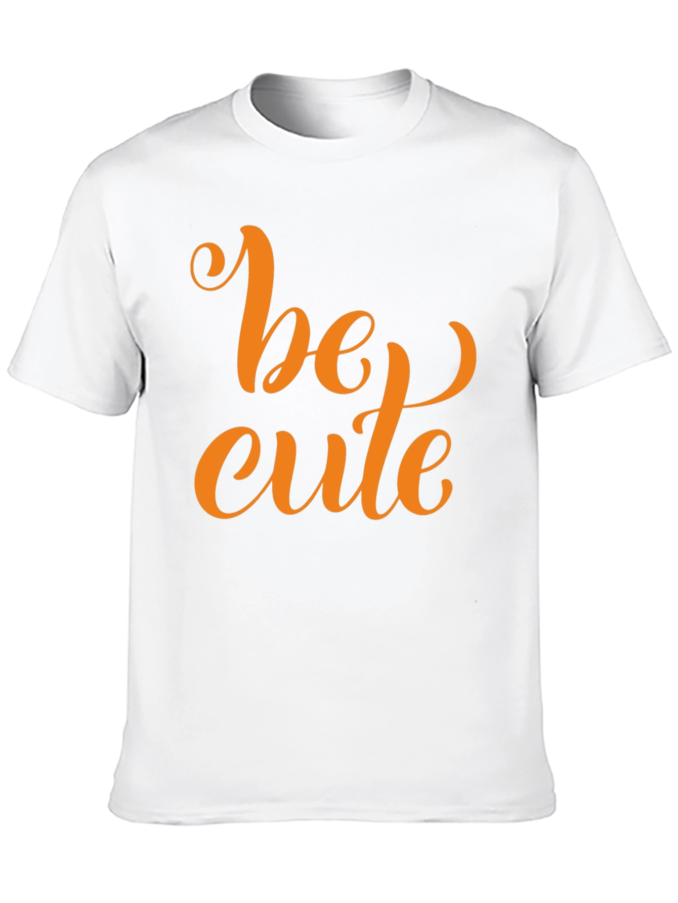 Black Be Cute Black T-Shirt - Trendy Casual Wear view 10