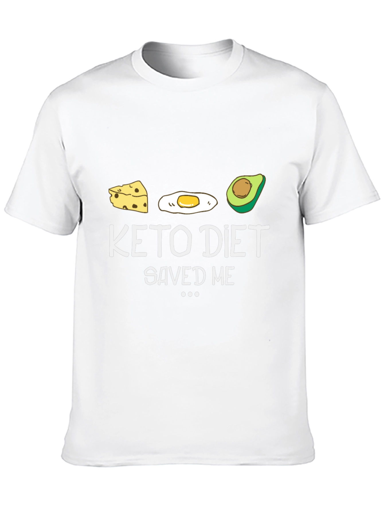 Black Keto Diet Saved Me Graphic T-Shirt - Black view 10
