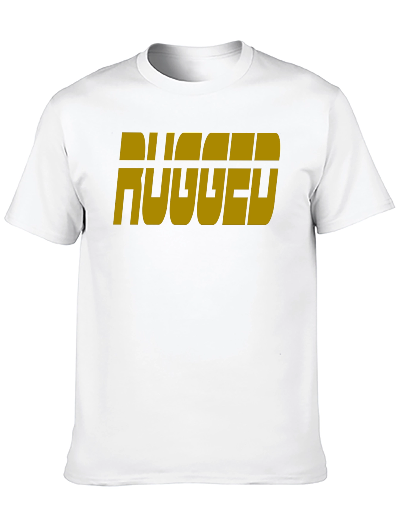 Black Rugged Graphic Tee - Black Short Sleeve Crew Neck view 10