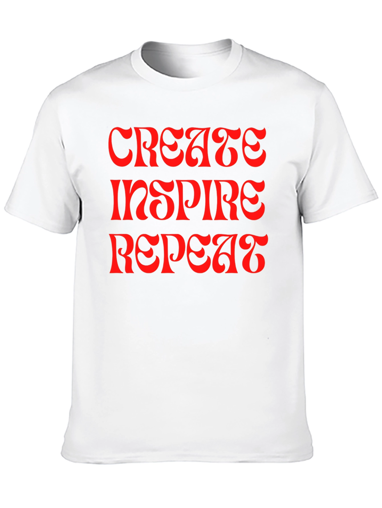 Black Create Inspire Repeat Graphic Tee view 10