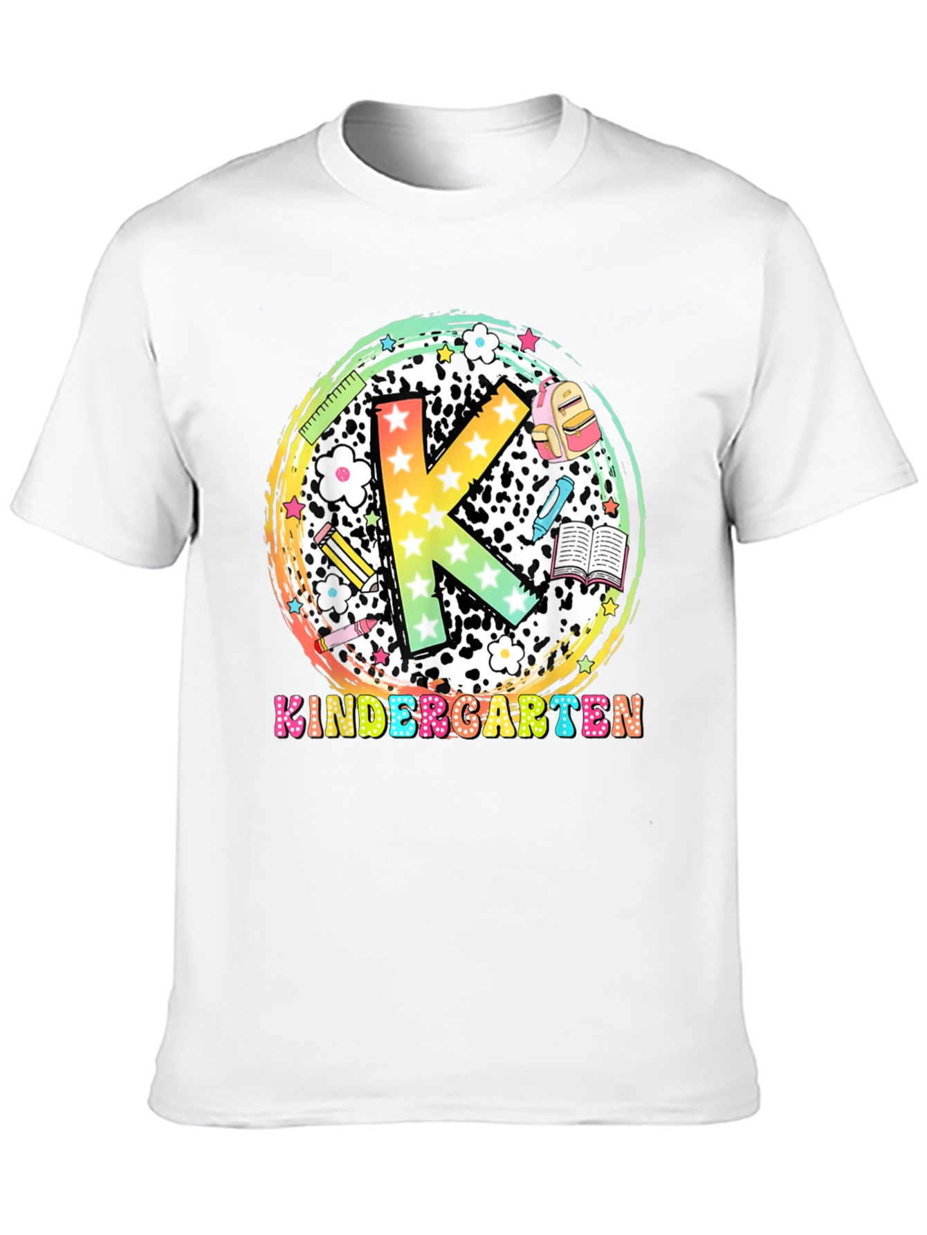 Black Kindergarten Teacher Black T-Shirt view 10